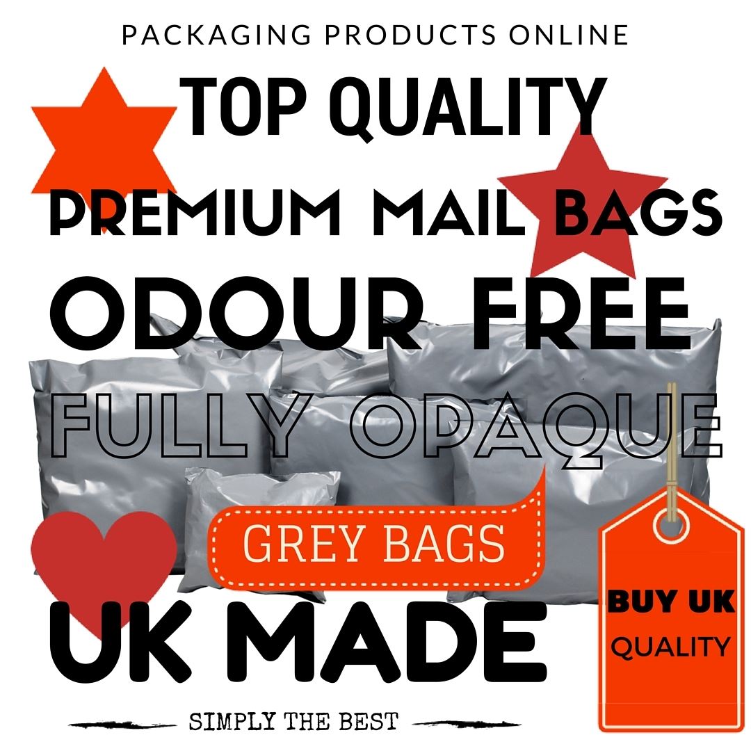 Grey Mailing Bags Postal Parcel Packaging Poly Self Seal High Quality 12 SIZES 