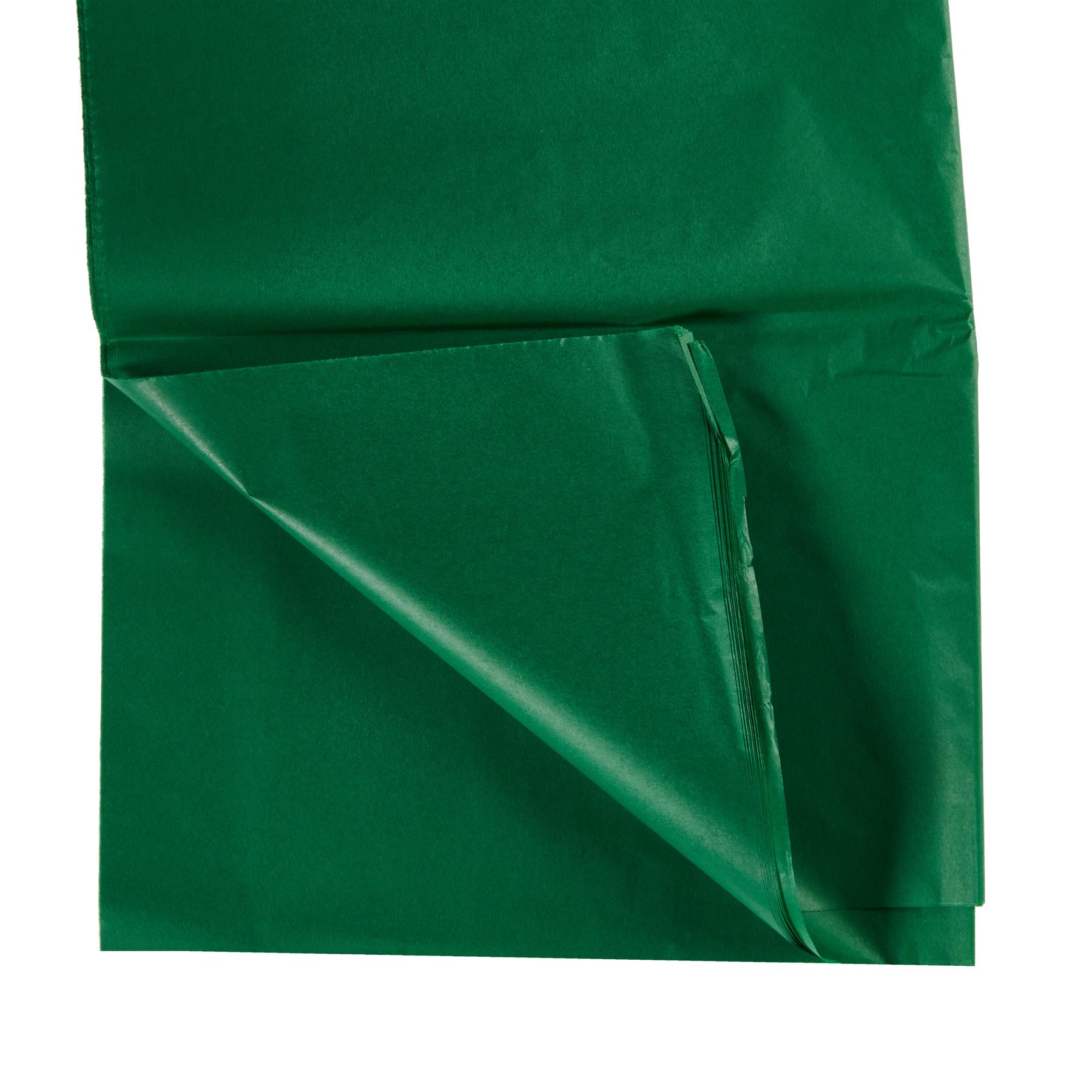 Green Tissue Paper Sheets - Large Acid Free 50x75 Plain & Printed Polka Dot