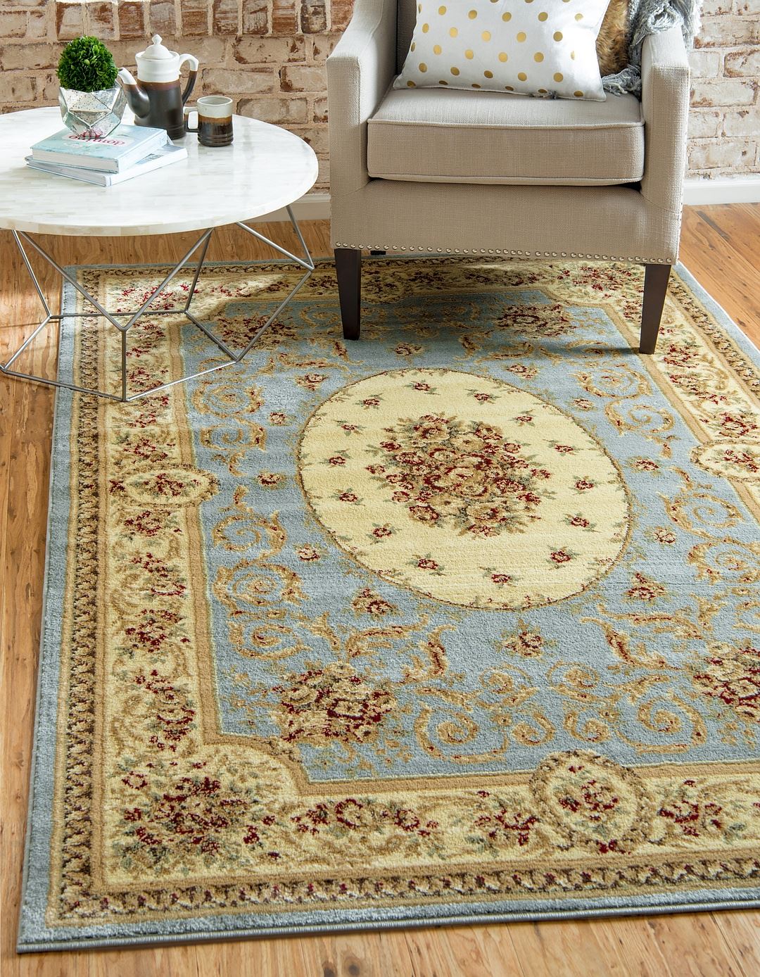 Heritage Area Rug Oriental Carpet Country Style Traditonal Design Soft