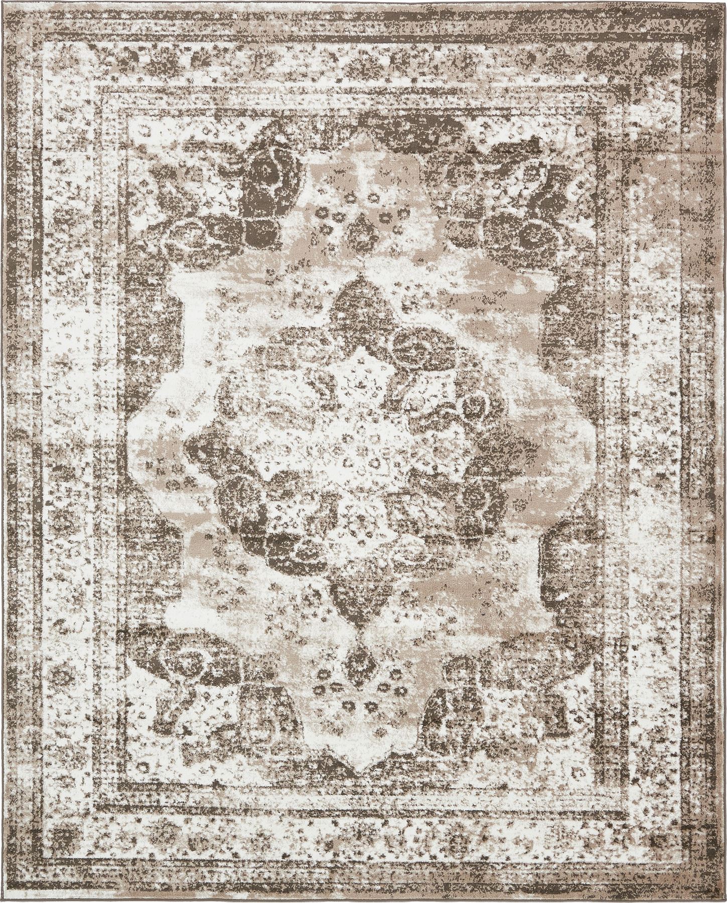 Transitional Persian Design Area Rug Faded Small Vintage