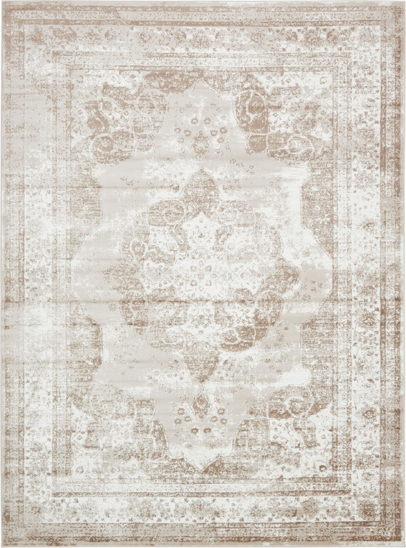 Transitional Persian Design Area Rug Faded Small Vintage