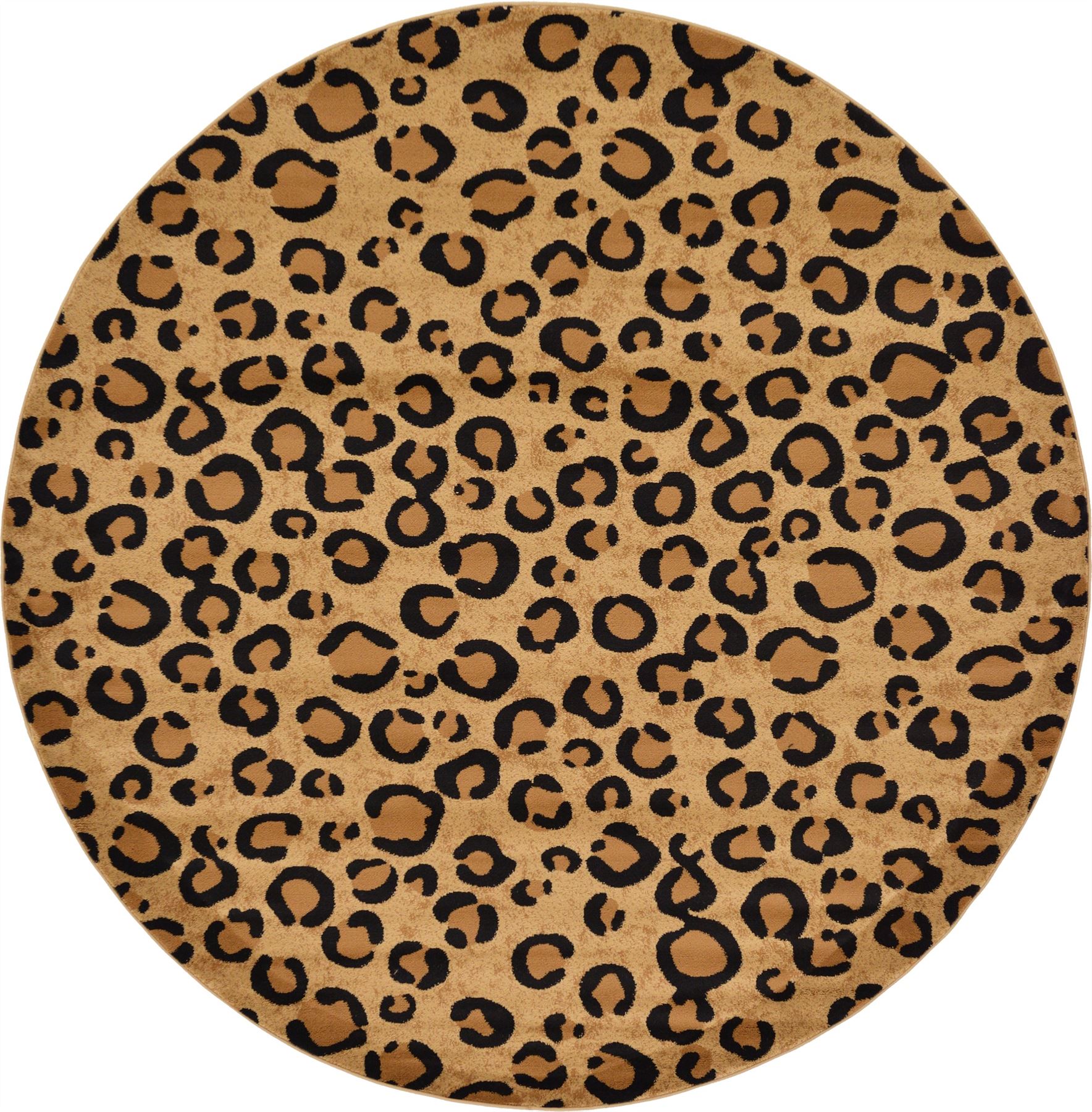 Modern Leopard Skin Style Area Rug Contemporary Animal Design Cheetah