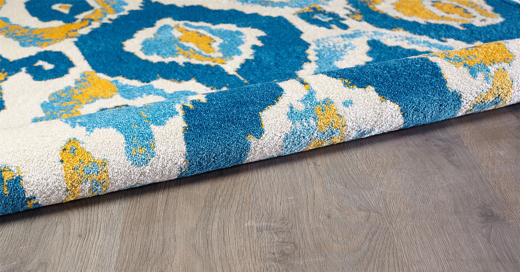 Quality Thin Blue White Yellow Modern Rug Geometric Design Quality Carpet Mats eBay