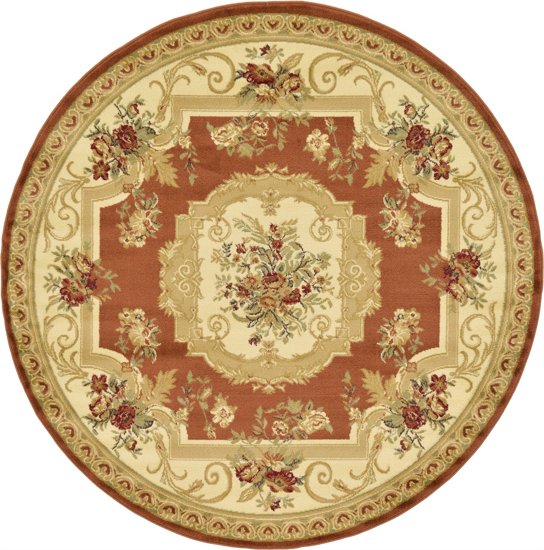 Oriental Large Area Rug Square Traditional Country Round Carpet