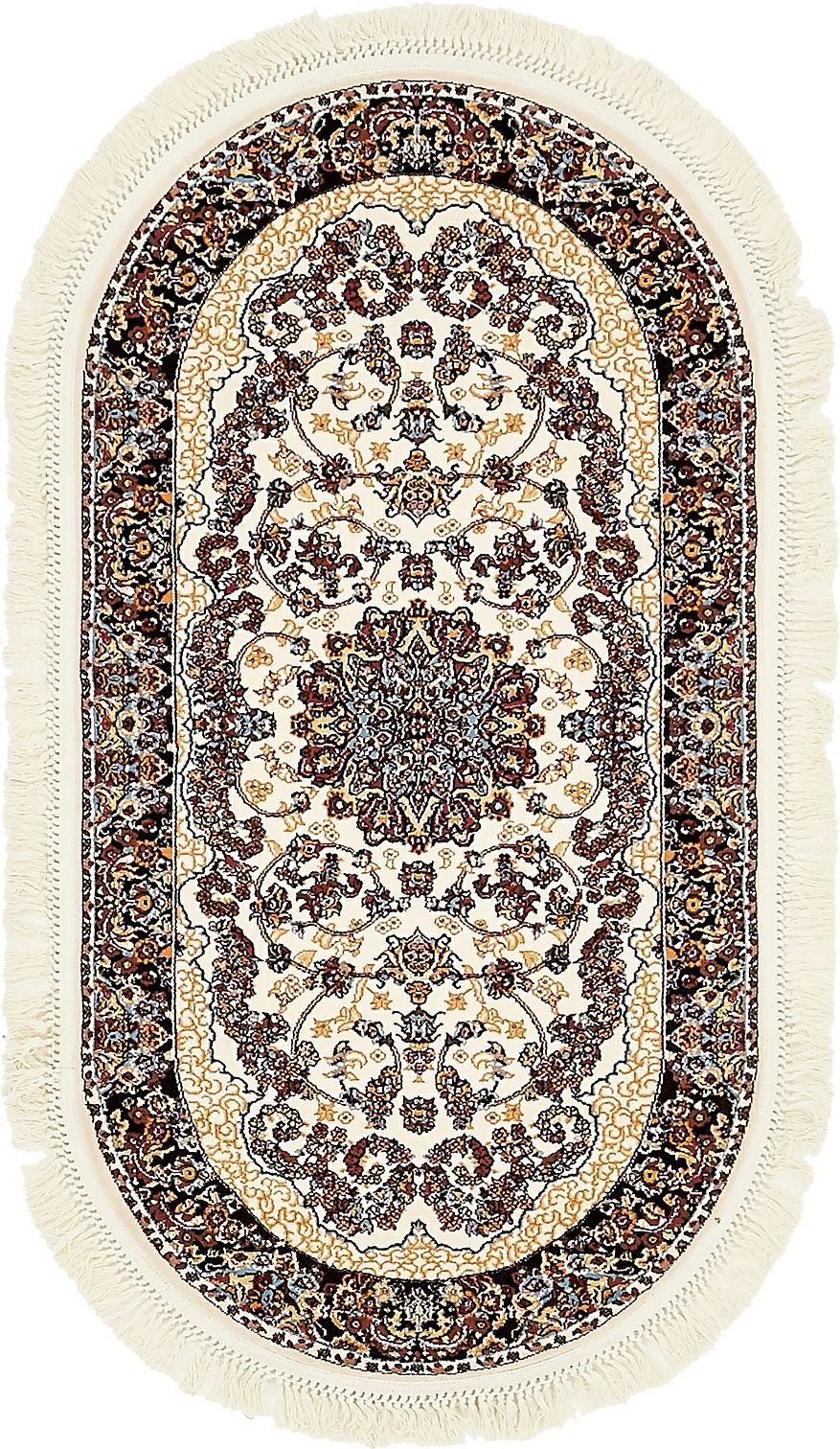 Home Floor Carpte Area Rug Oval Shape Medallion Carpets Traditional