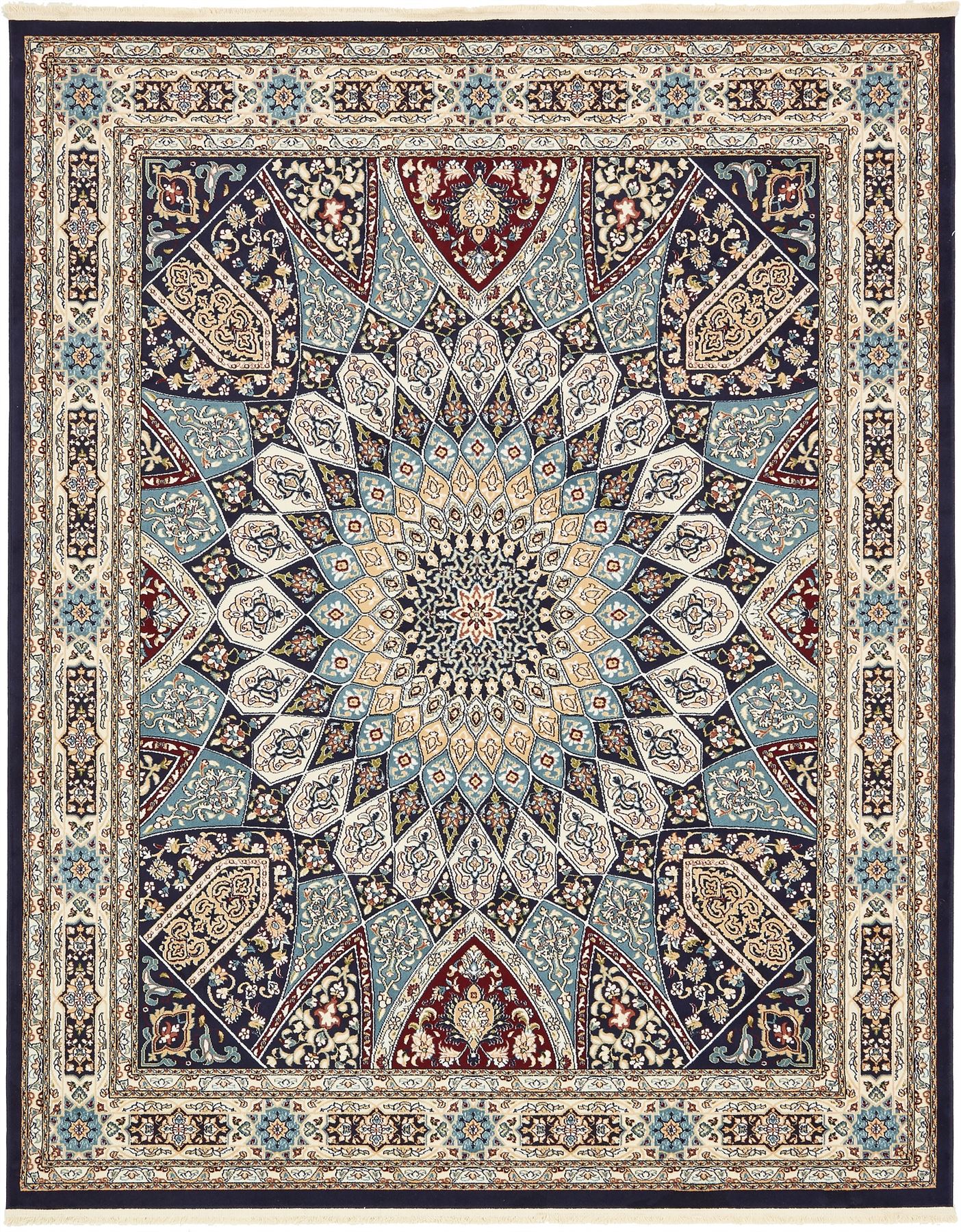 Persian Design Nain Area Rug Traditional Oriental Soft Carept Large
