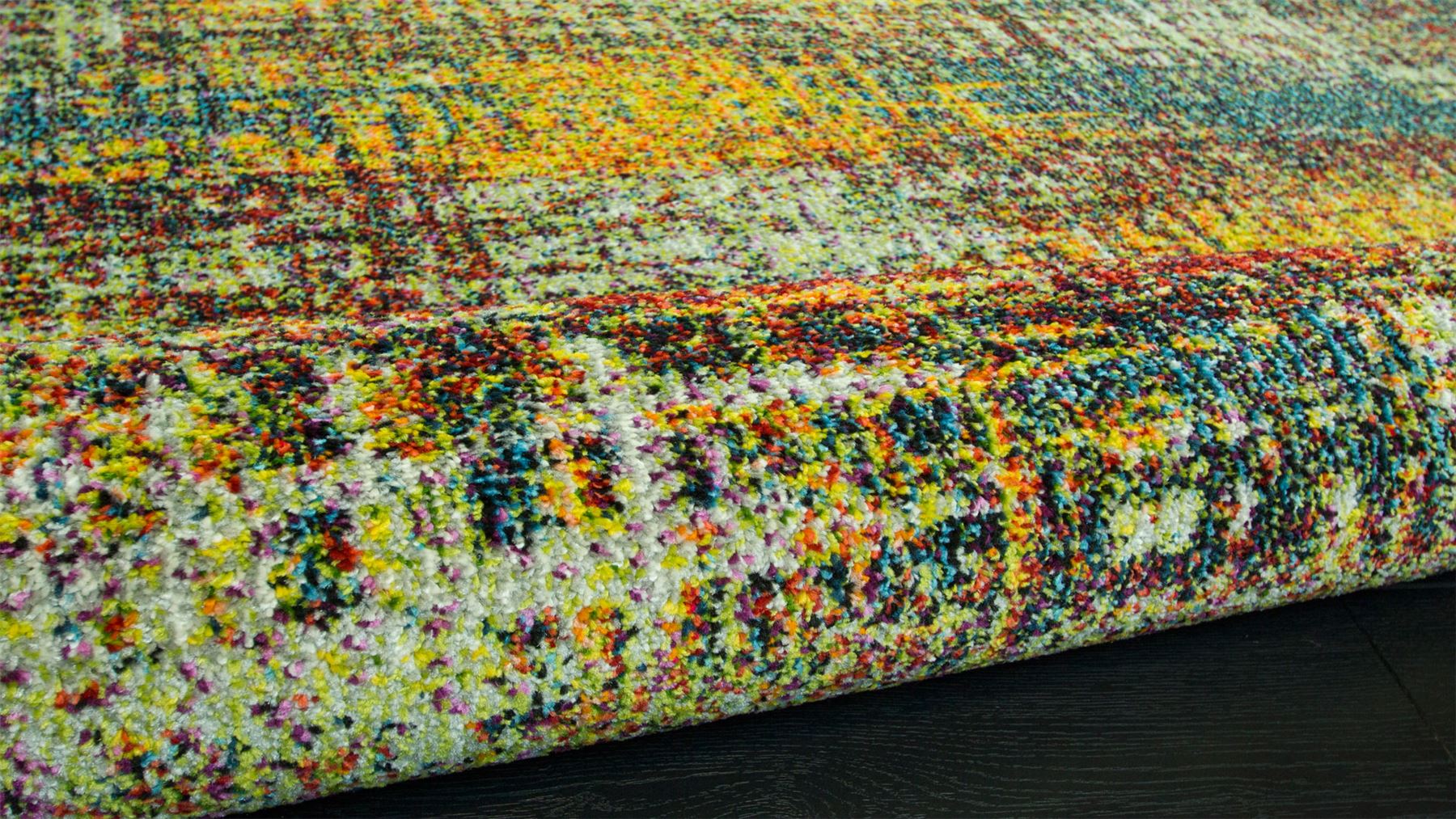 Modern Multi Colour Rug Contemporary Colourful Multicolor Carpet Floor