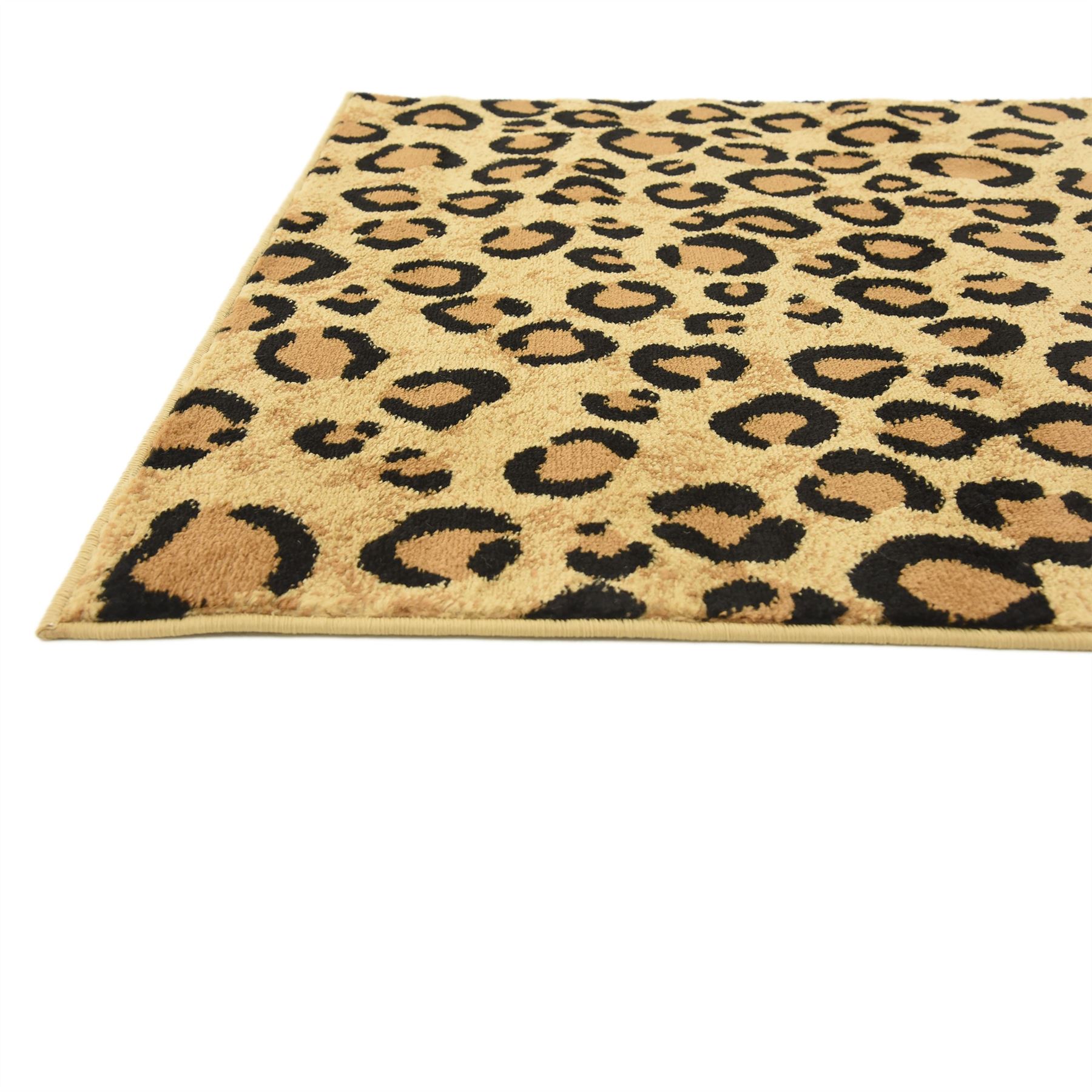 Modern Leopard Skin Style Area Rug Contemporary Animal Design Cheetah