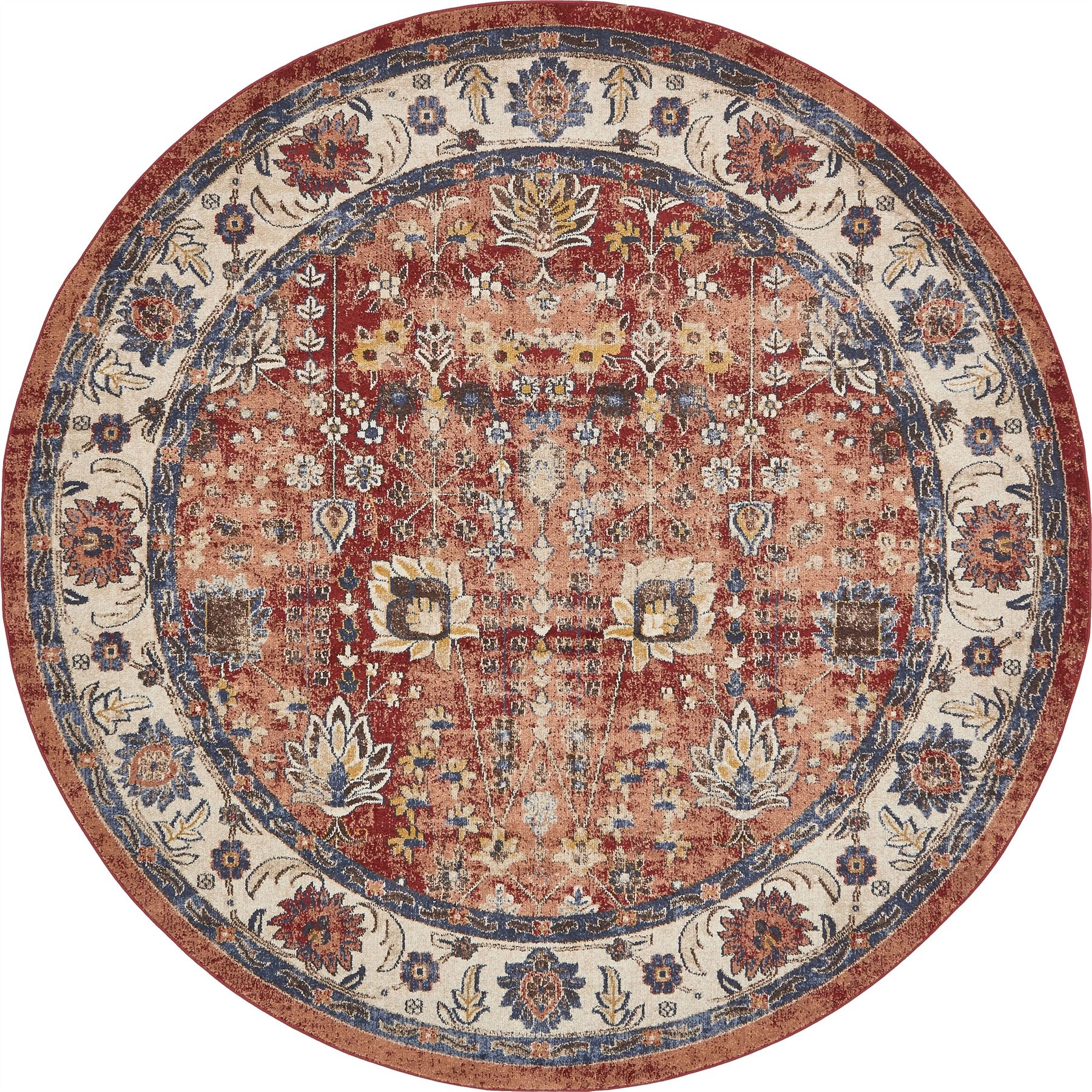 Fringeless Traditional Rug Overdyed Vintage Carpet Floor Area Rug