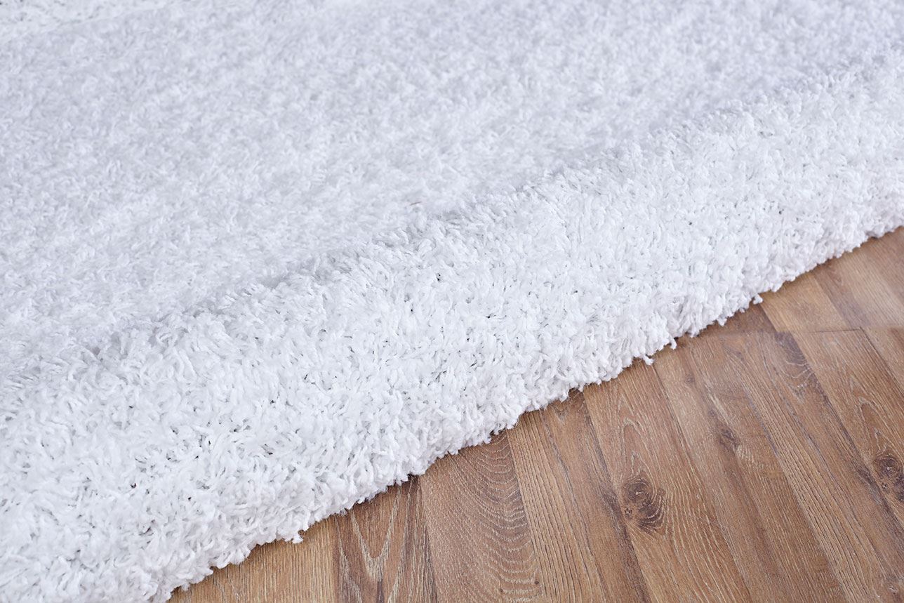 Shaggy Rug White Soft Warm Carpet Modern Rugs Contemporary Plain Fluffy