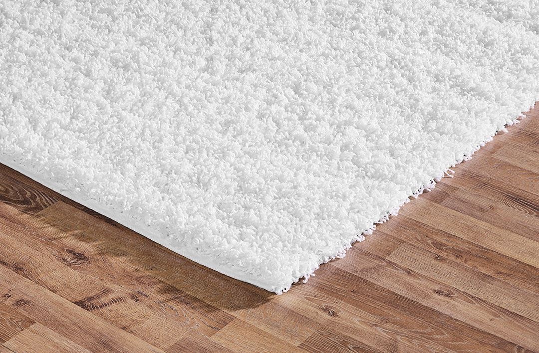 Shaggy Rug White Soft Warm Carpet Modern Rugs Contemporary Plain Fluffy