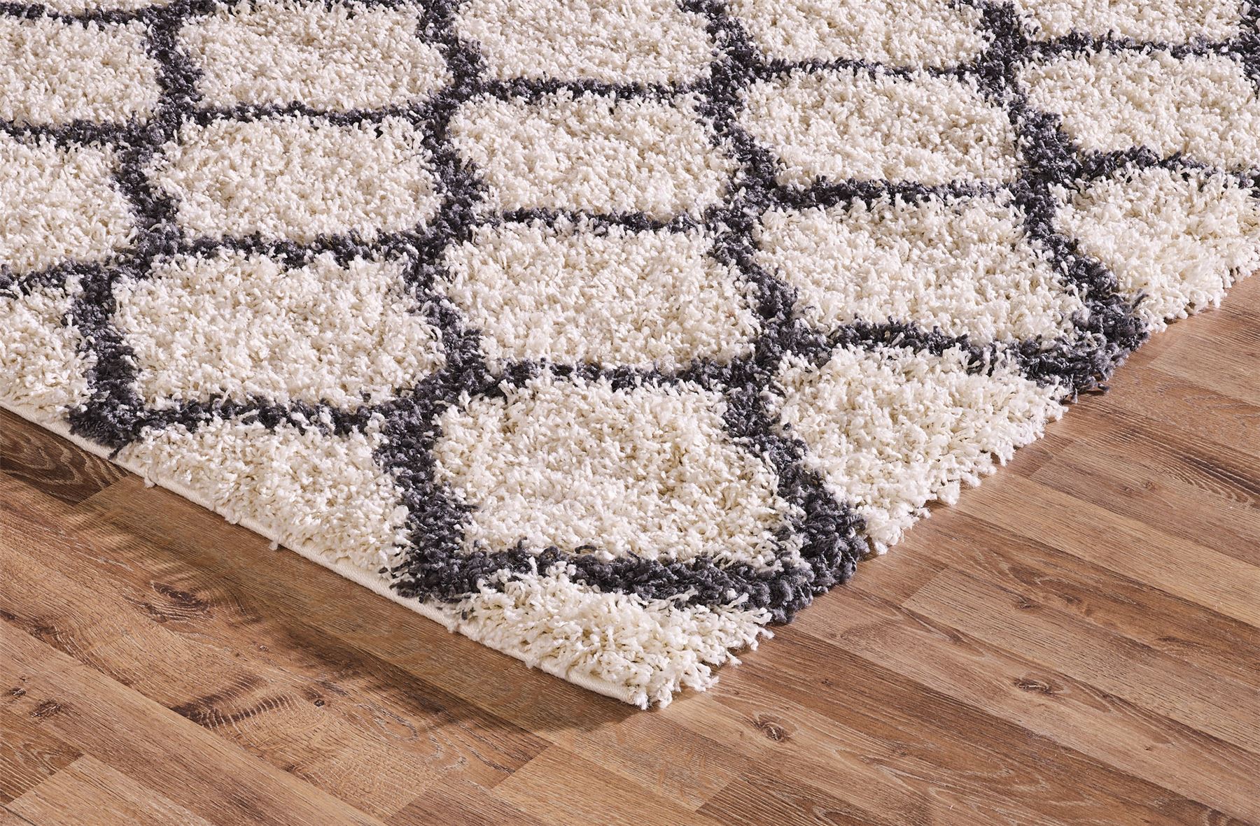 Shaggy Trellis Area Rug Fluffy Modern Carpet Contemporary Large Shaggy Trellis Area Rug Fluffy Modern Carpet Contemporary Large