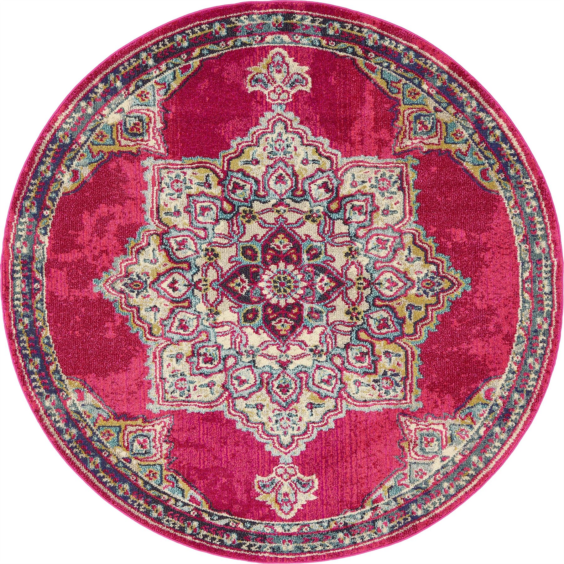Home Rug Medallion Carpet Traditional Style Overdyed Area Rugs Vintage