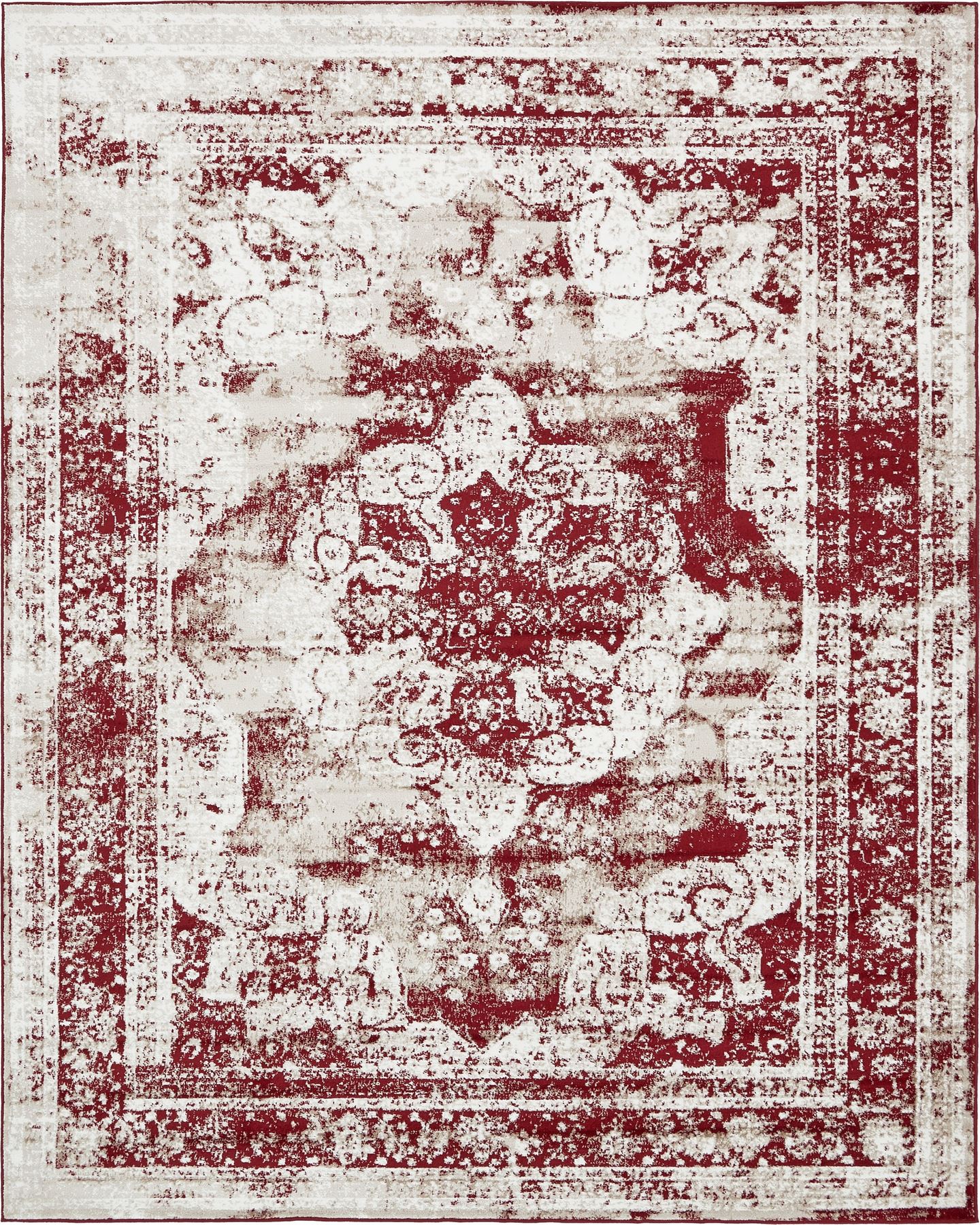 Transitional Persian Design Area Rug Faded Small Vintage