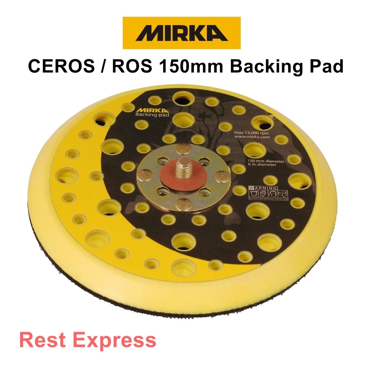 Mirka CEROS / ROS Sander Backing Pad 150mm 51 holes 5/16 (Medium