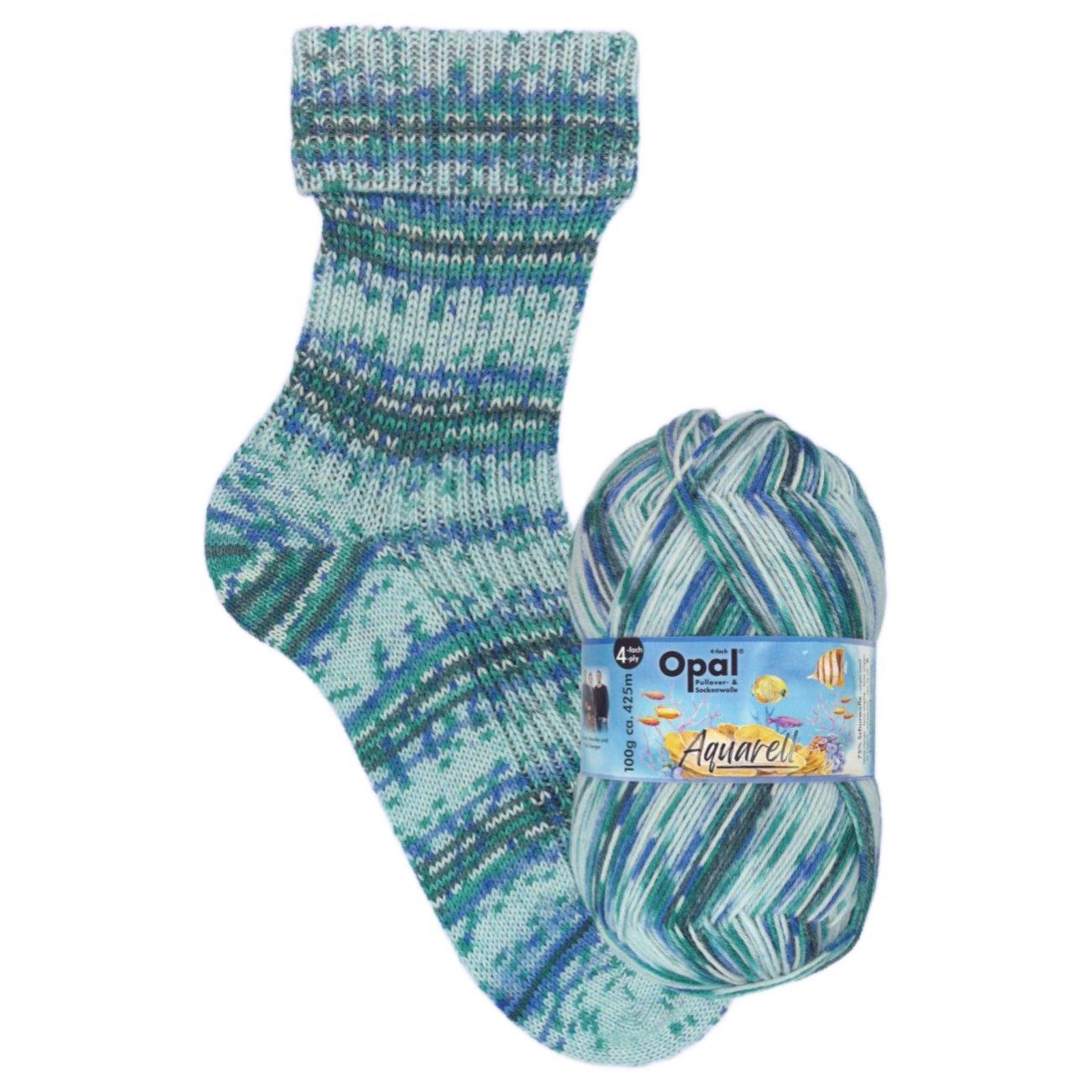 Opal "Aquarell" 4-fädiges Sockengarn 100g Stricken Häkeln Wolle - Vollsortiment - Bild 7 von 9