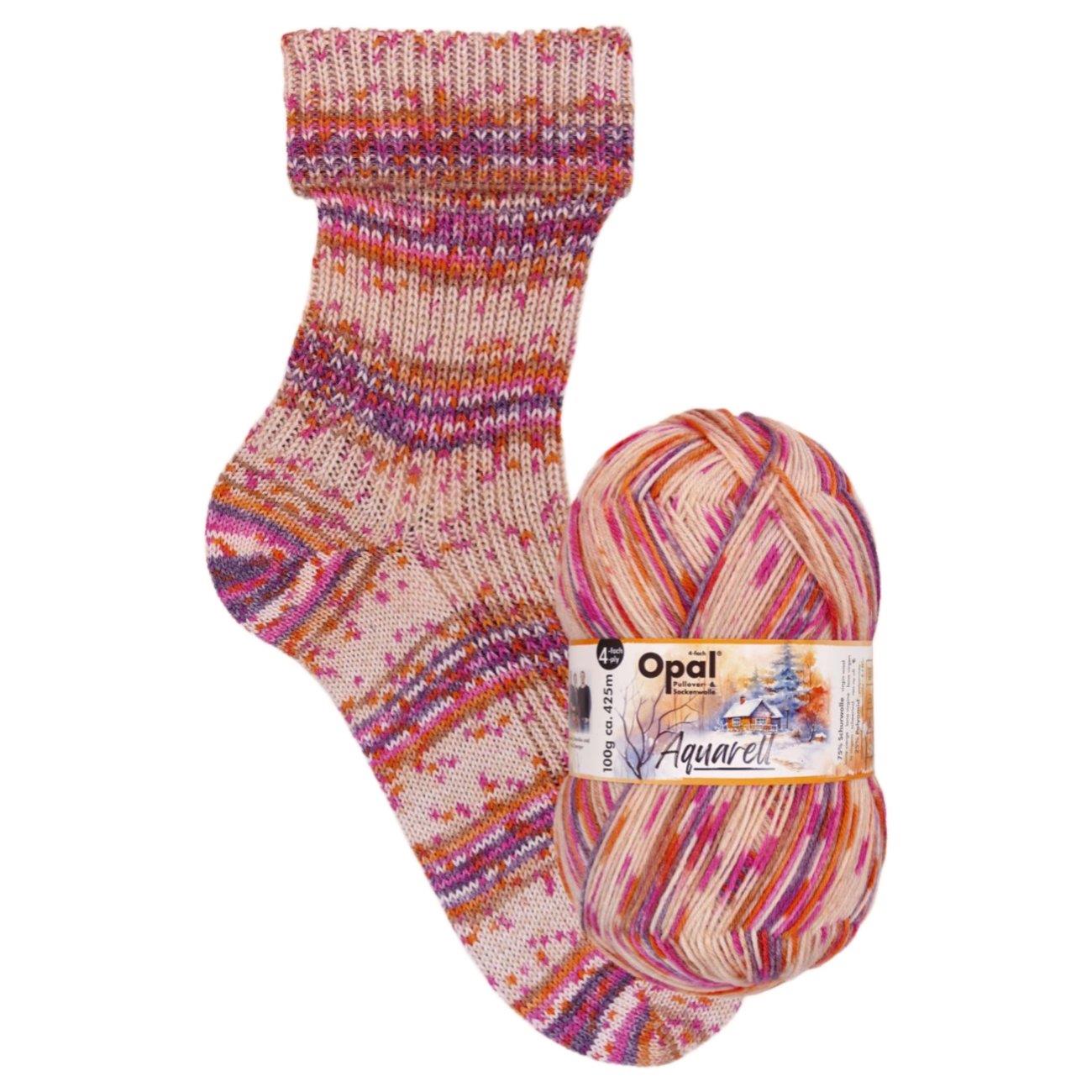 Opal "Aquarell" 4-fädiges Sockengarn 100g Stricken Häkeln Wolle - Vollsortiment - Bild 9 von 9