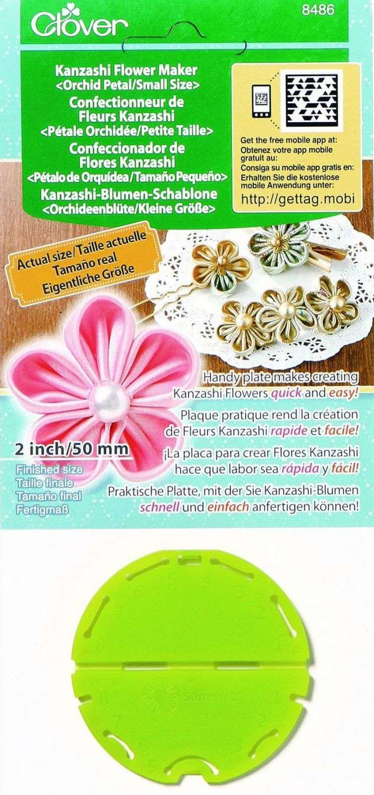 Clover Kanzashi Flower Maker - Orchid Petal - Picture 2 of 3