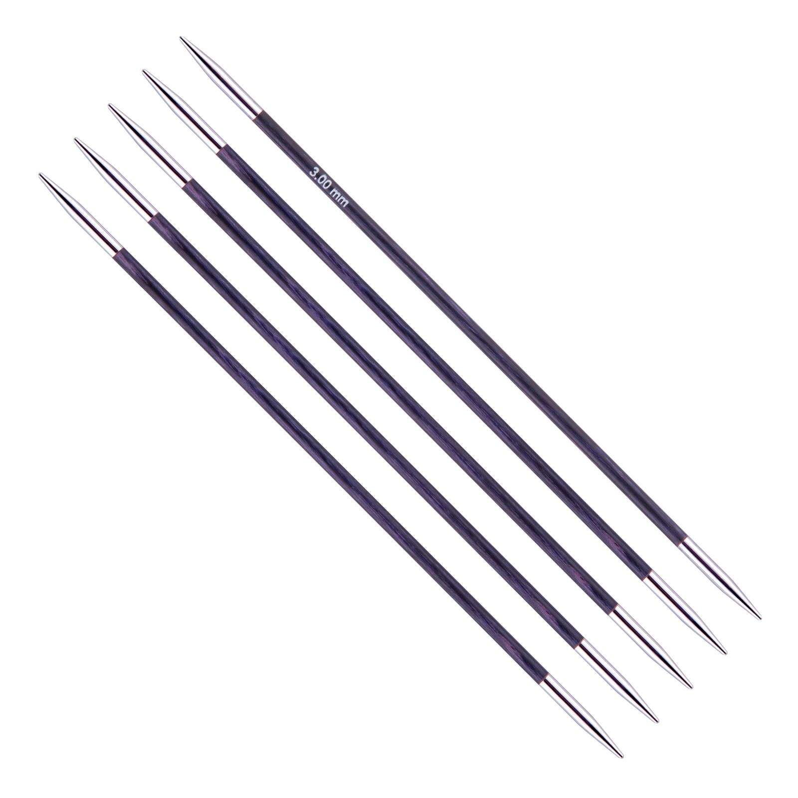 3.25mm BIRCH 20cm length Premium Double Point Knitting Needles