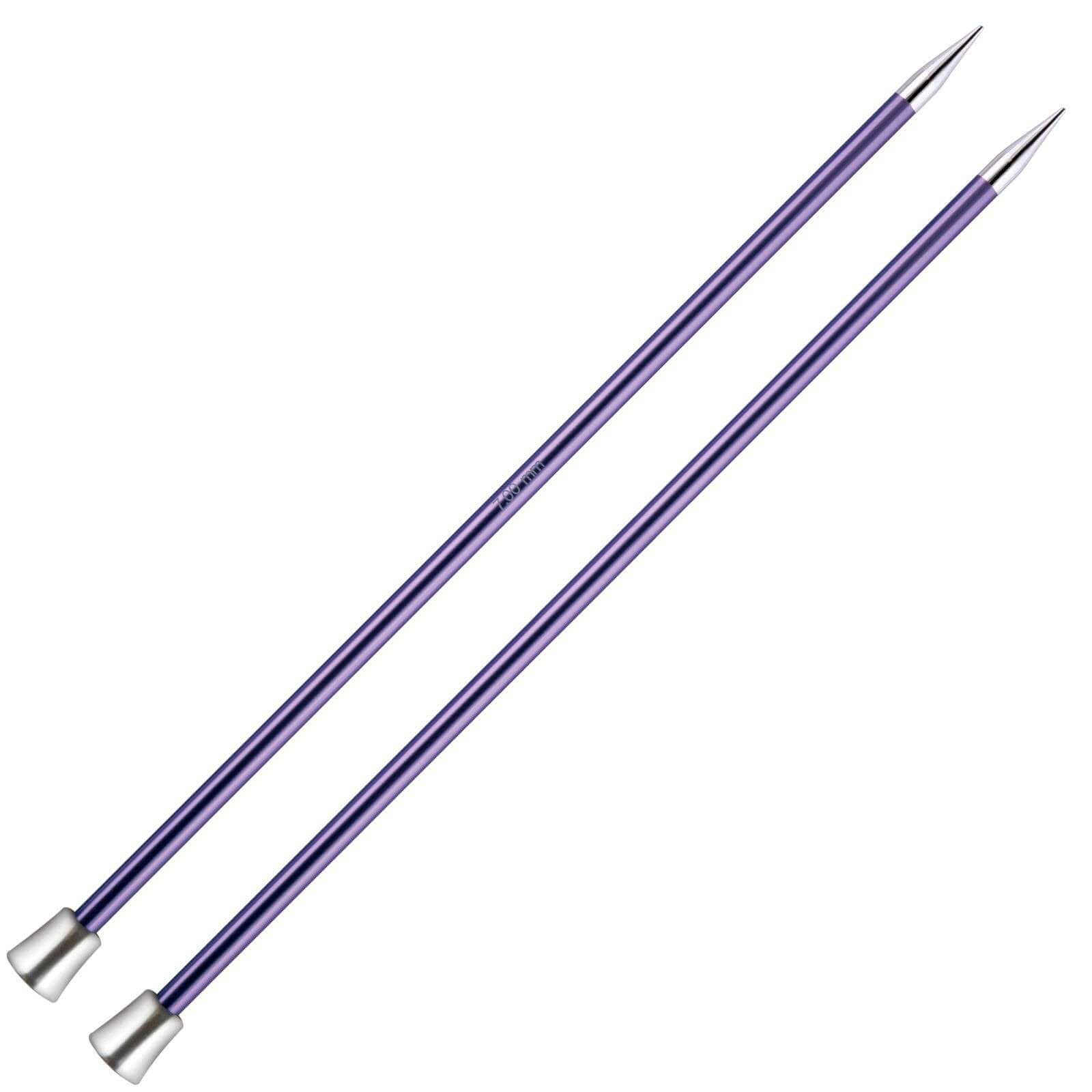 KnitPro Zing Metal 25cm 10" / 30cm 12" Straight Single Pointed Knitting Needles - Picture 16 of 20