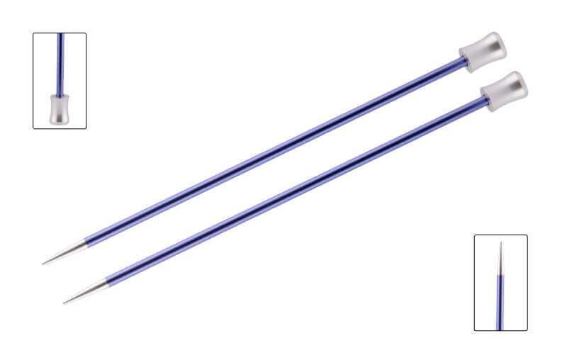 KnitPro Zing Metal 25cm 10" / 30cm 12" Straight Single Pointed Knitting Needles - Picture 11 of 20