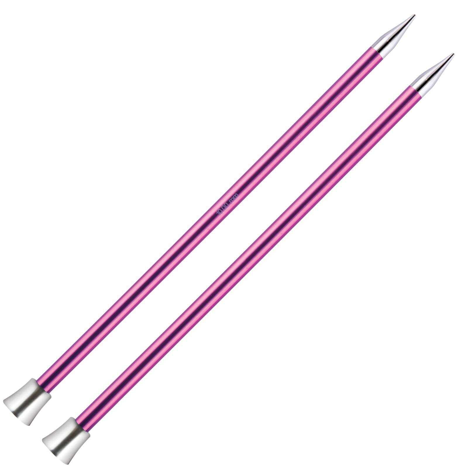 KnitPro Zing Metal 25cm 10" / 30cm 12" Straight Single Pointed Knitting Needles - Picture 19 of 20