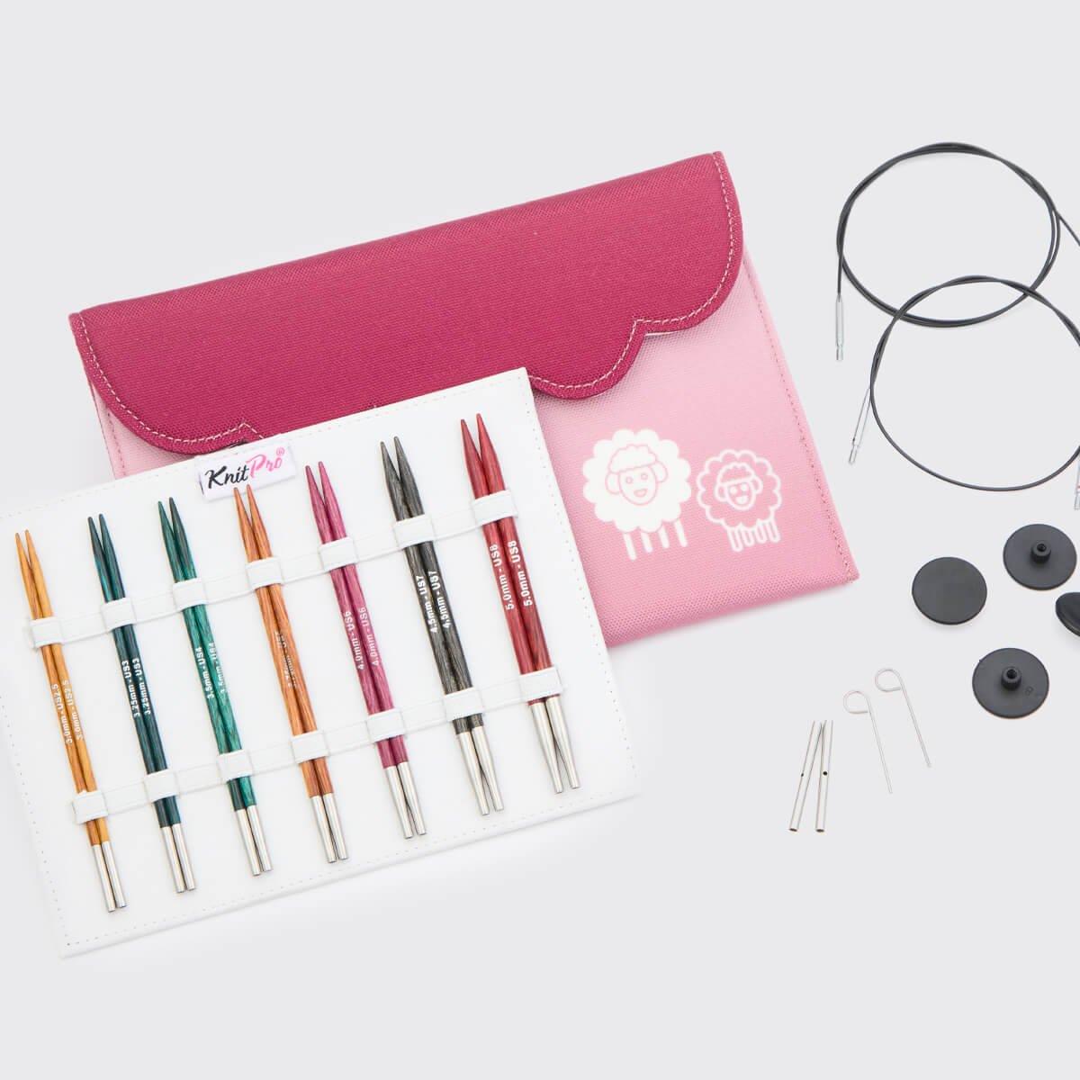 KnitPro Dreamz Wood Midi Interchangeable Knitting Needle Set - Picture 5 of 6