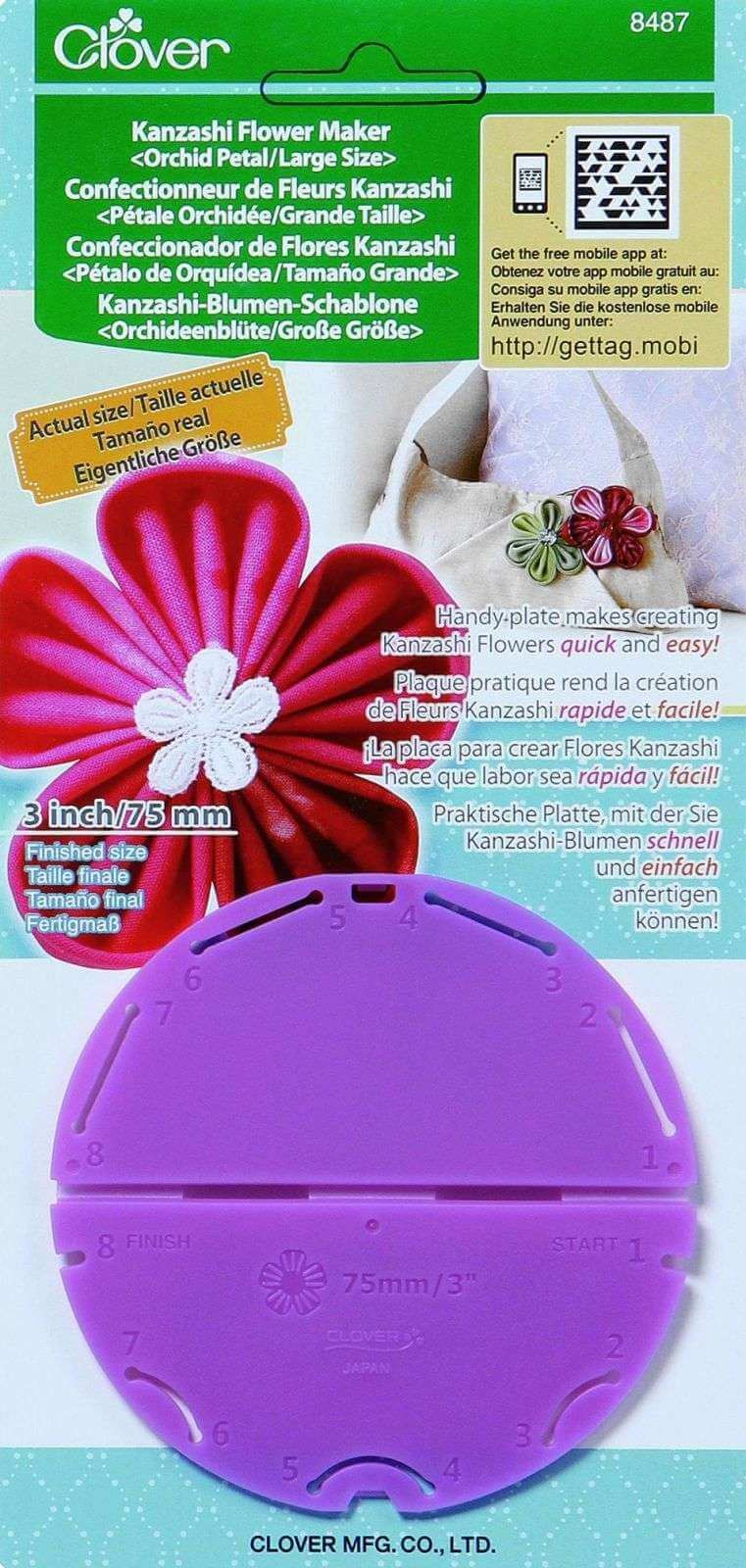 Clover Kanzashi Flower Maker - Orchid Petal - Picture 3 of 3