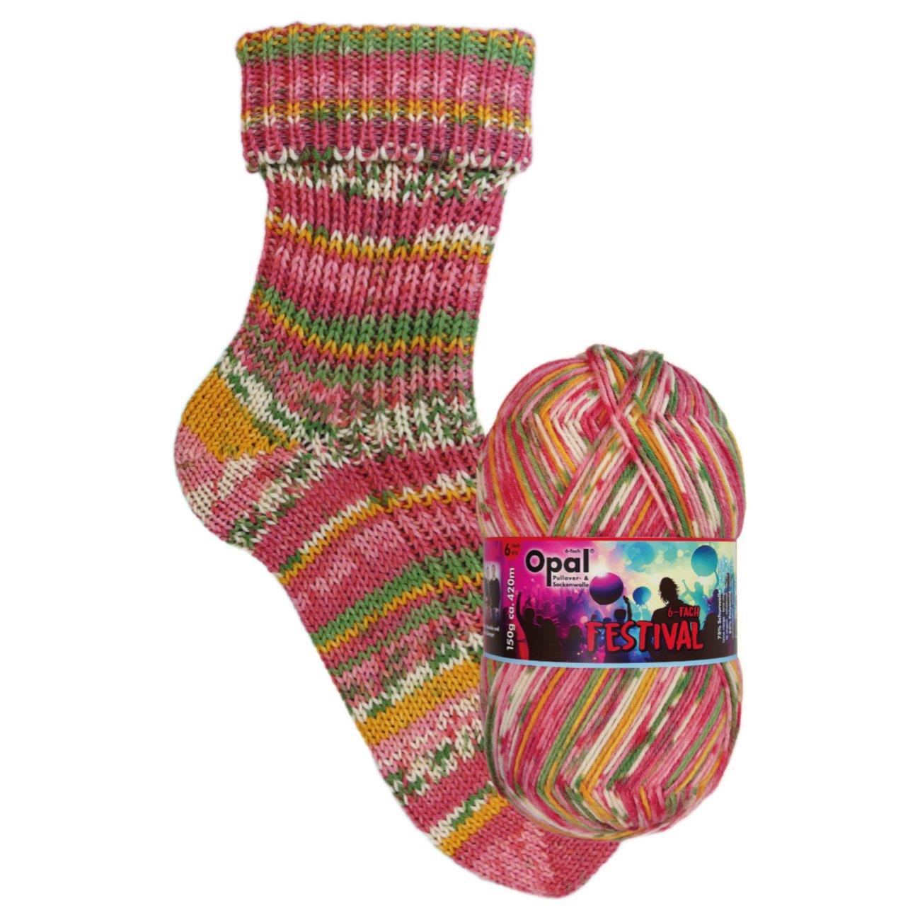 Opal "Festival" 6ply Sock Yarn 150g Knitting Wool - Full Range - Picture 7 of 9