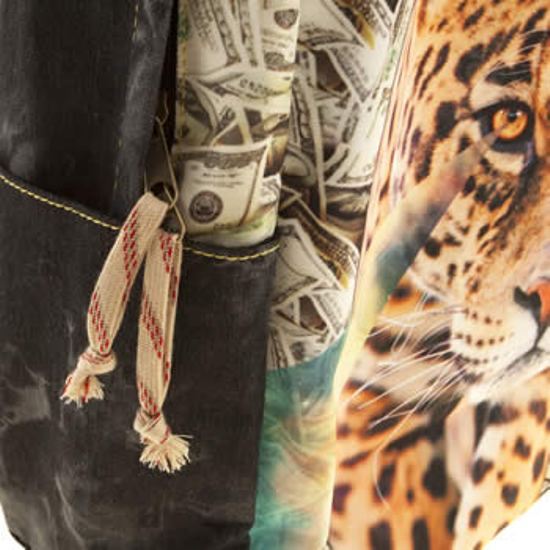 Tigerbear REPUBBLICA DARKSTAR Occhio del leopardo Nuova Borsa a Tracolla Zaino