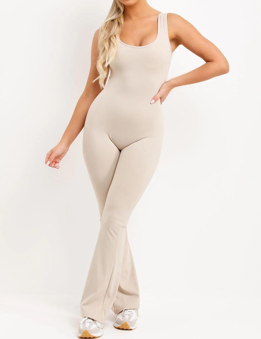 H.O.S Women’s Sleeveless Cut Out Scrunch Bum Jumpsuit
