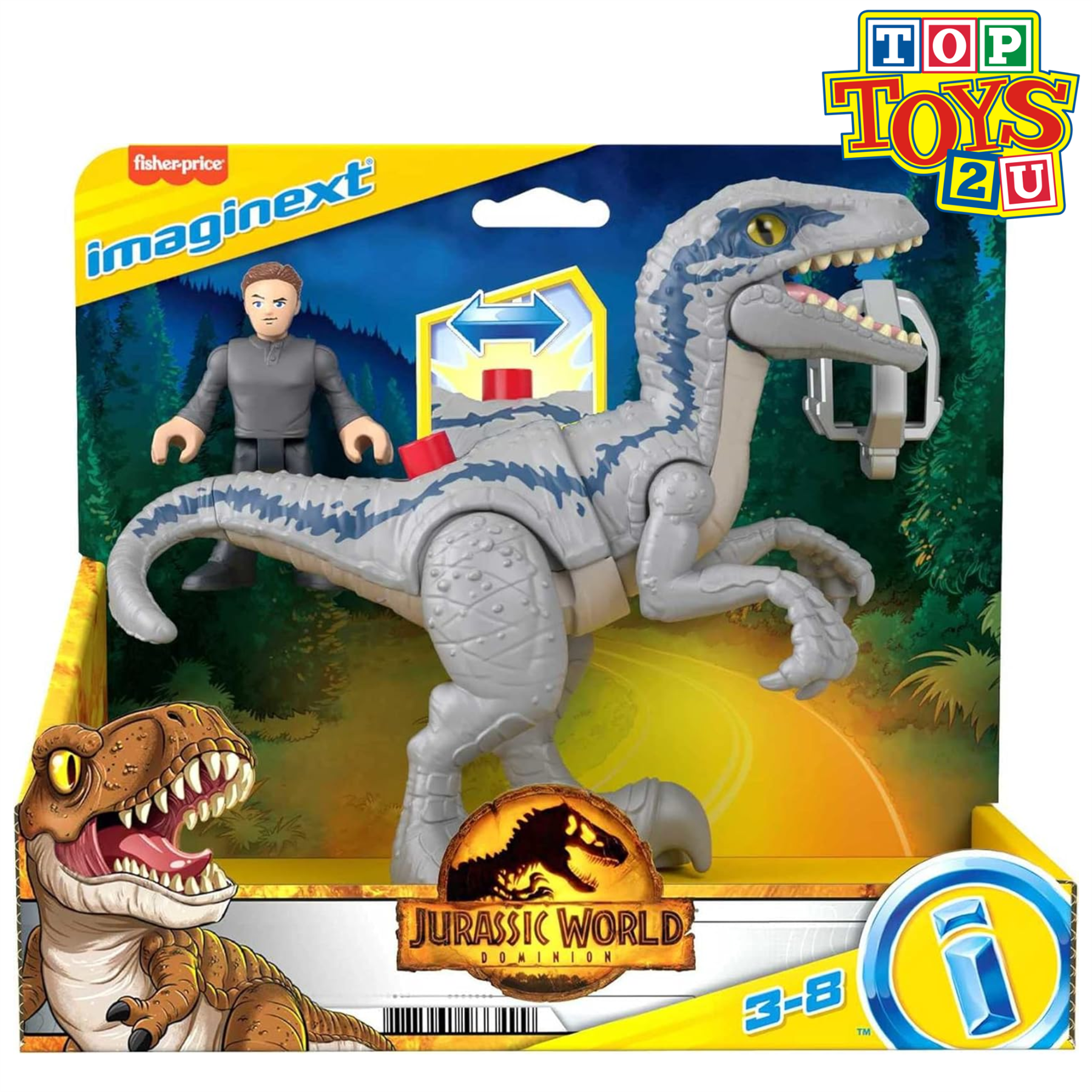 Fisher-Price Imaginext Jurassic World Dominion Dinosaur Toy Play Figure Playsets