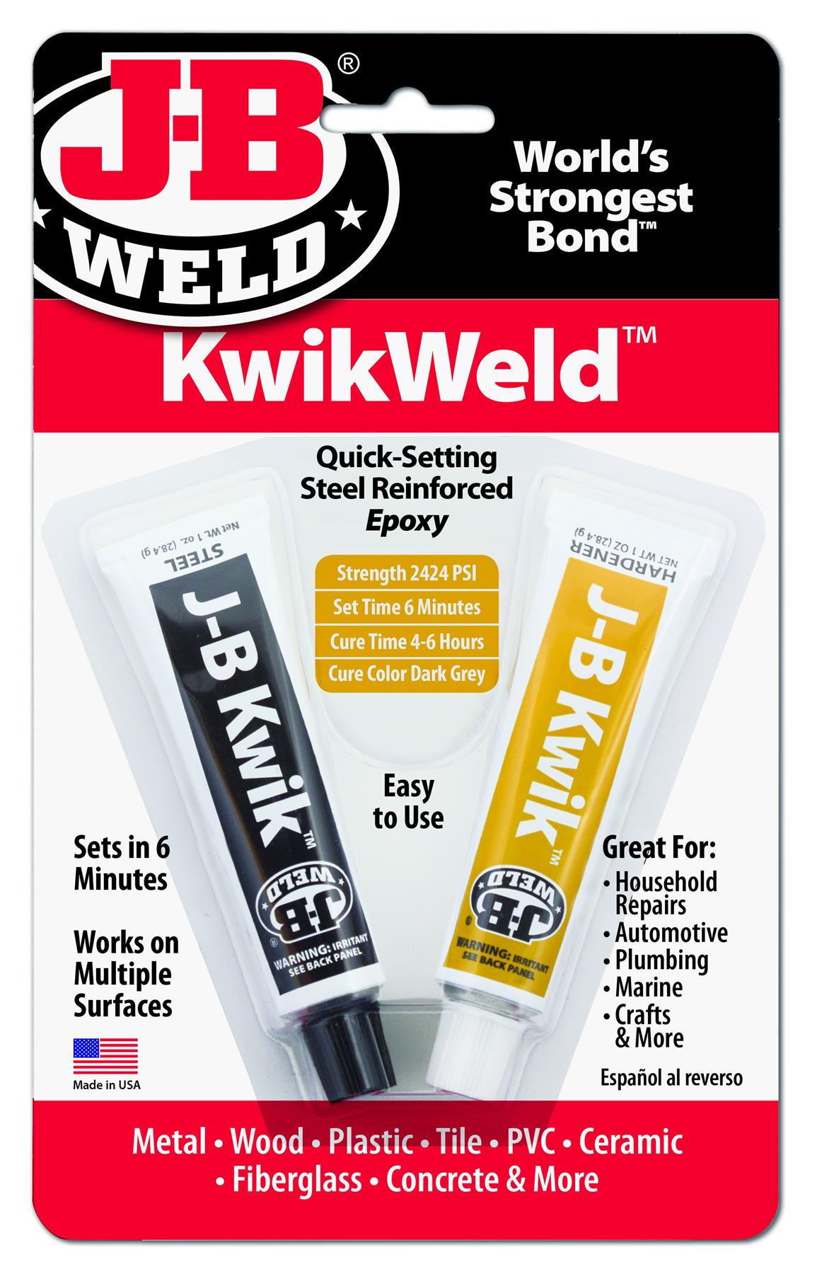 JB Weld KwikWeld 2 Part Quick Setting Steel Reinforced Epoxy Glue Metal Wood eBay JB Weld KwikWeld 2 Part Quick Setting Steel Reinforced Epoxy Glue Metal Wood eBay