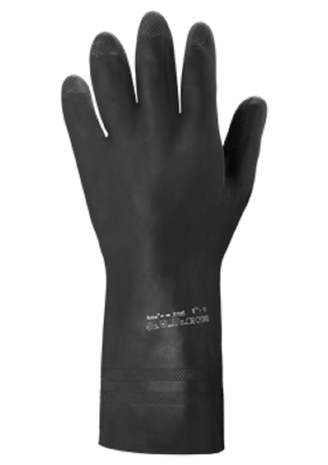 Ansell AlphaTec 87950 Extra Heavy Duty Black Latex Rubber Gloves eBay