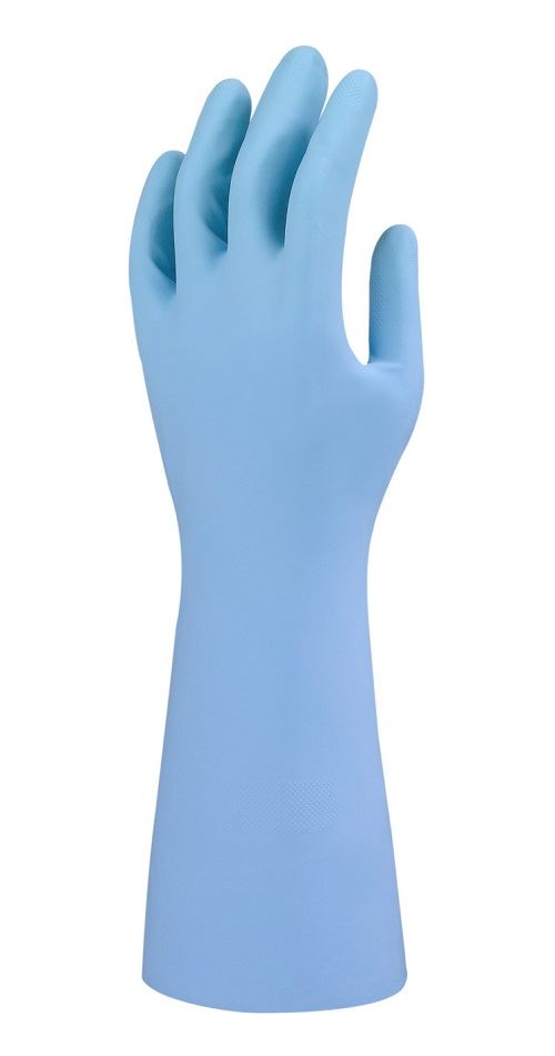Marigold G07B+ Light Blue Nitrile Rubber Household Kitchen Cleaning Gloves eBay