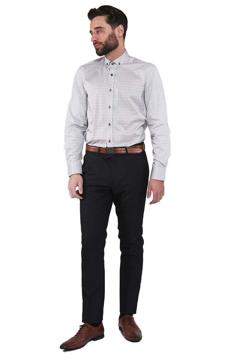 belt with three piece suit