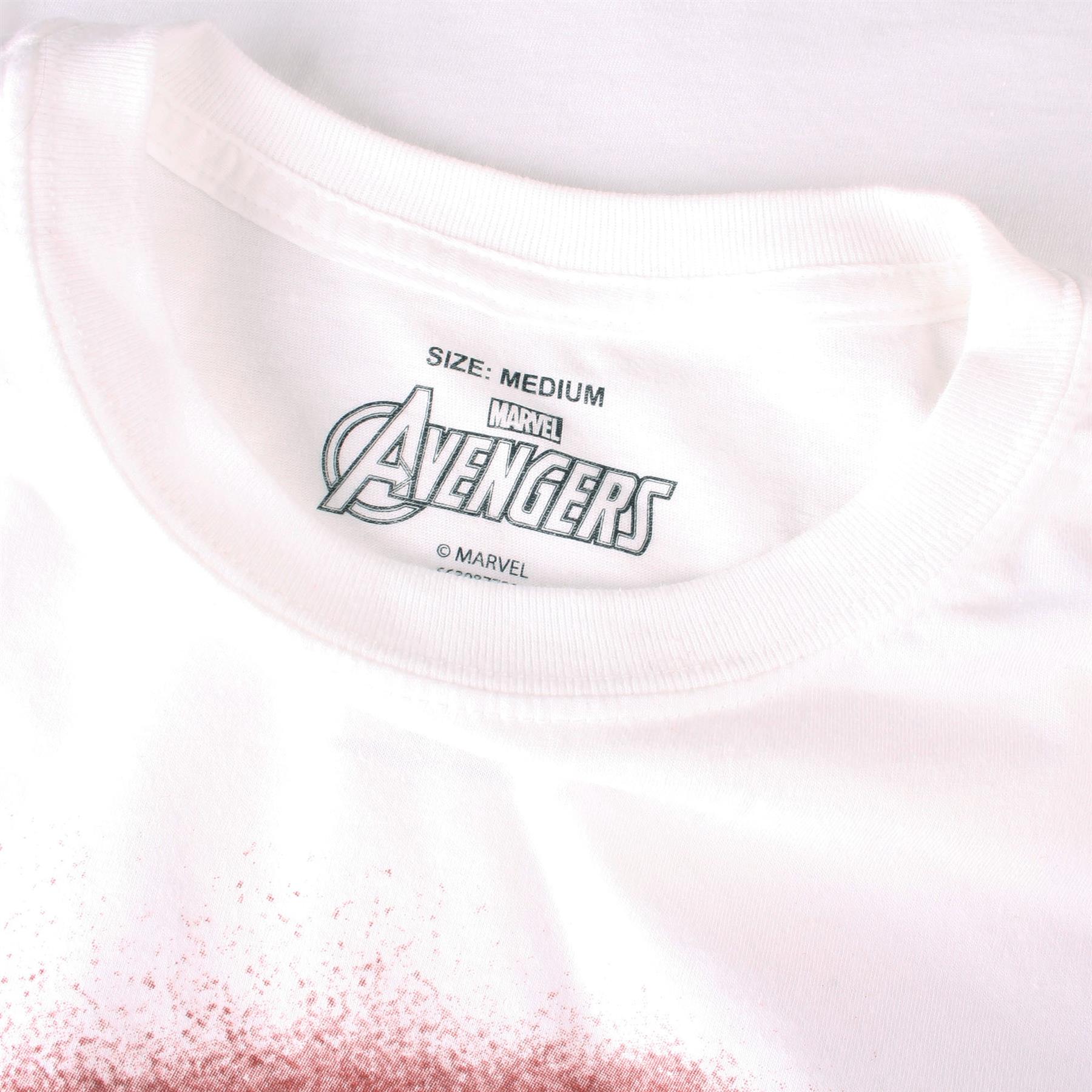 Marvel Avengers Mens T-shirt Stencil Logo XS-2XL Official - Picture 12 of 17