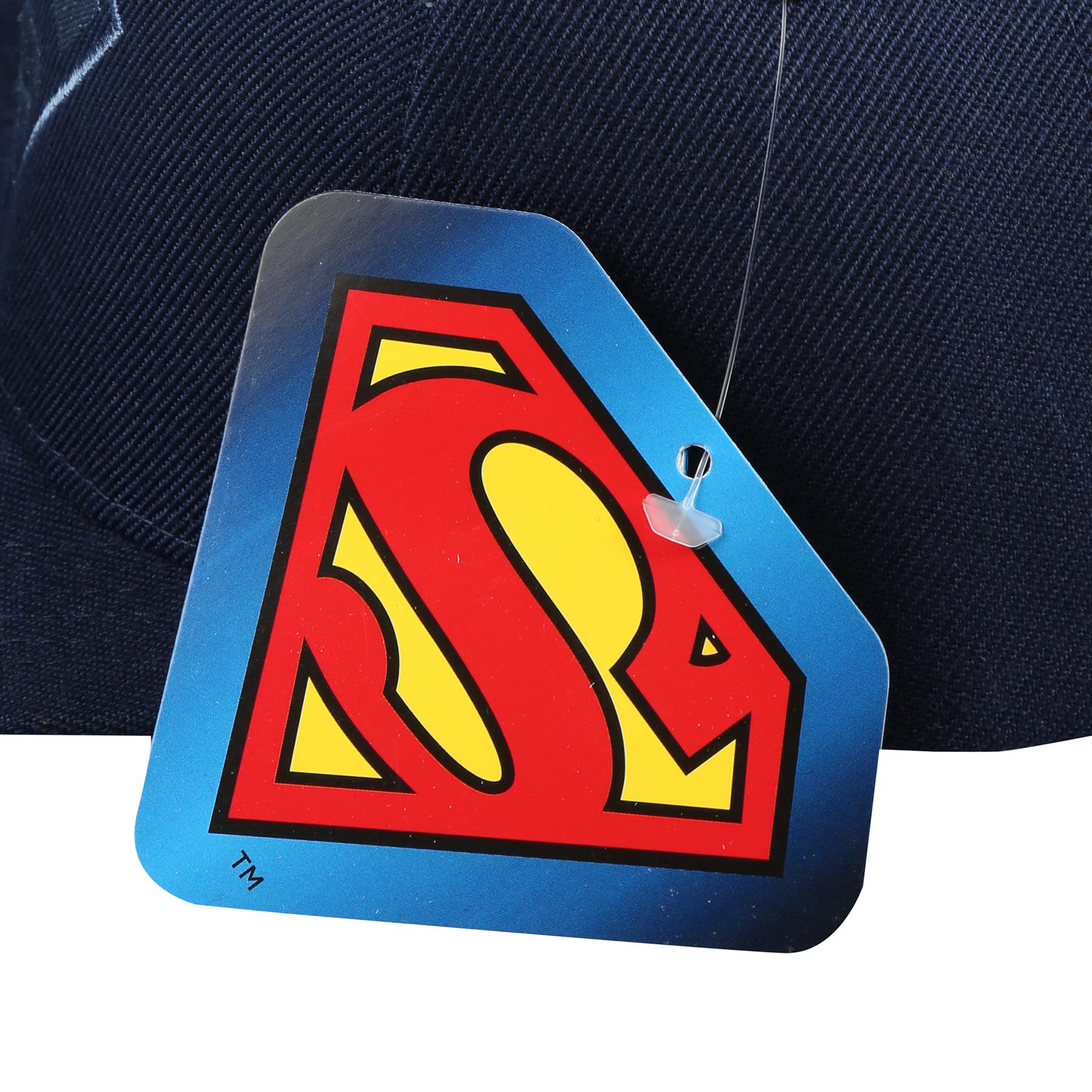 Superman Herren Druckknopflasche Kappe Mono Logo verstellbare Mütze DC Comics offiziell - Bild 6 von 14