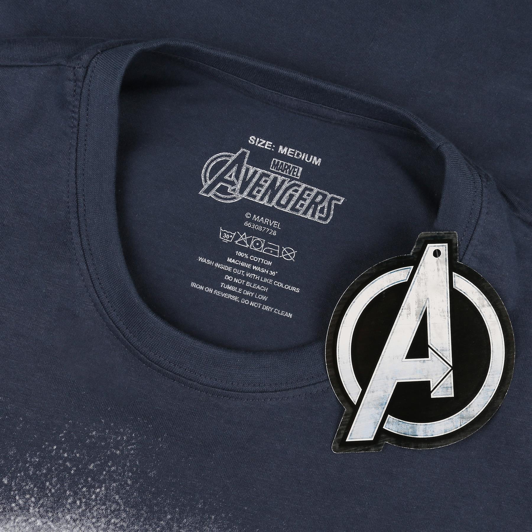 Marvel Avengers Mens T-shirt Stencil Logo XS-2XL Official - Picture 7 of 17
