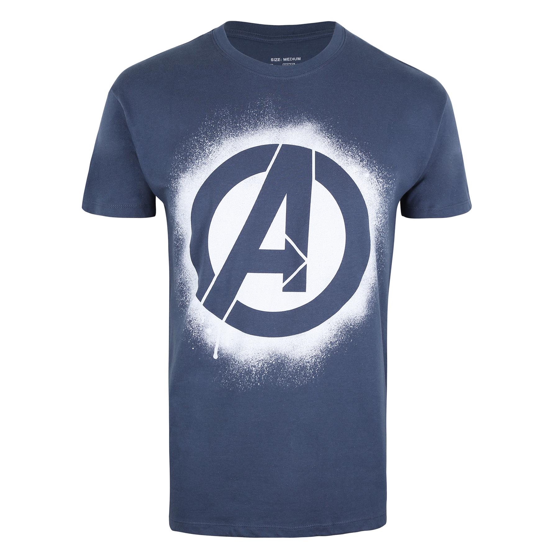 Marvel Avengers Mens T-shirt Stencil Logo XS-2XL Official - Picture 4 of 17