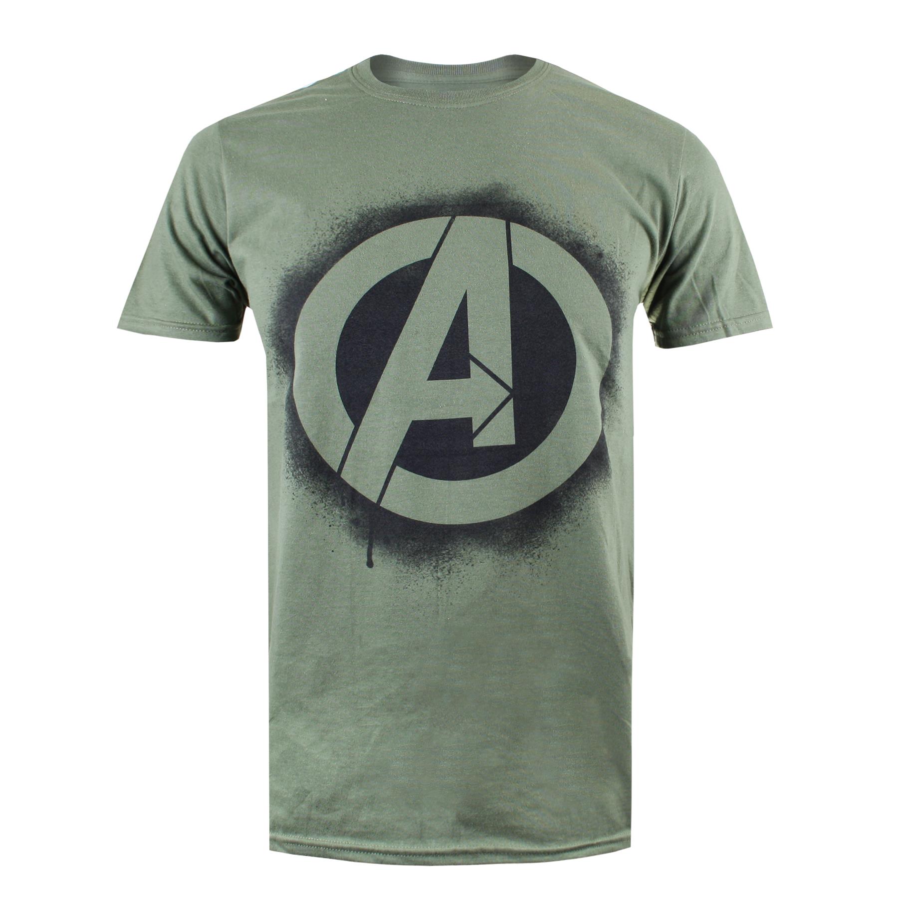Marvel Avengers Mens T-shirt Stencil Logo XS-2XL Official - Picture 14 of 17