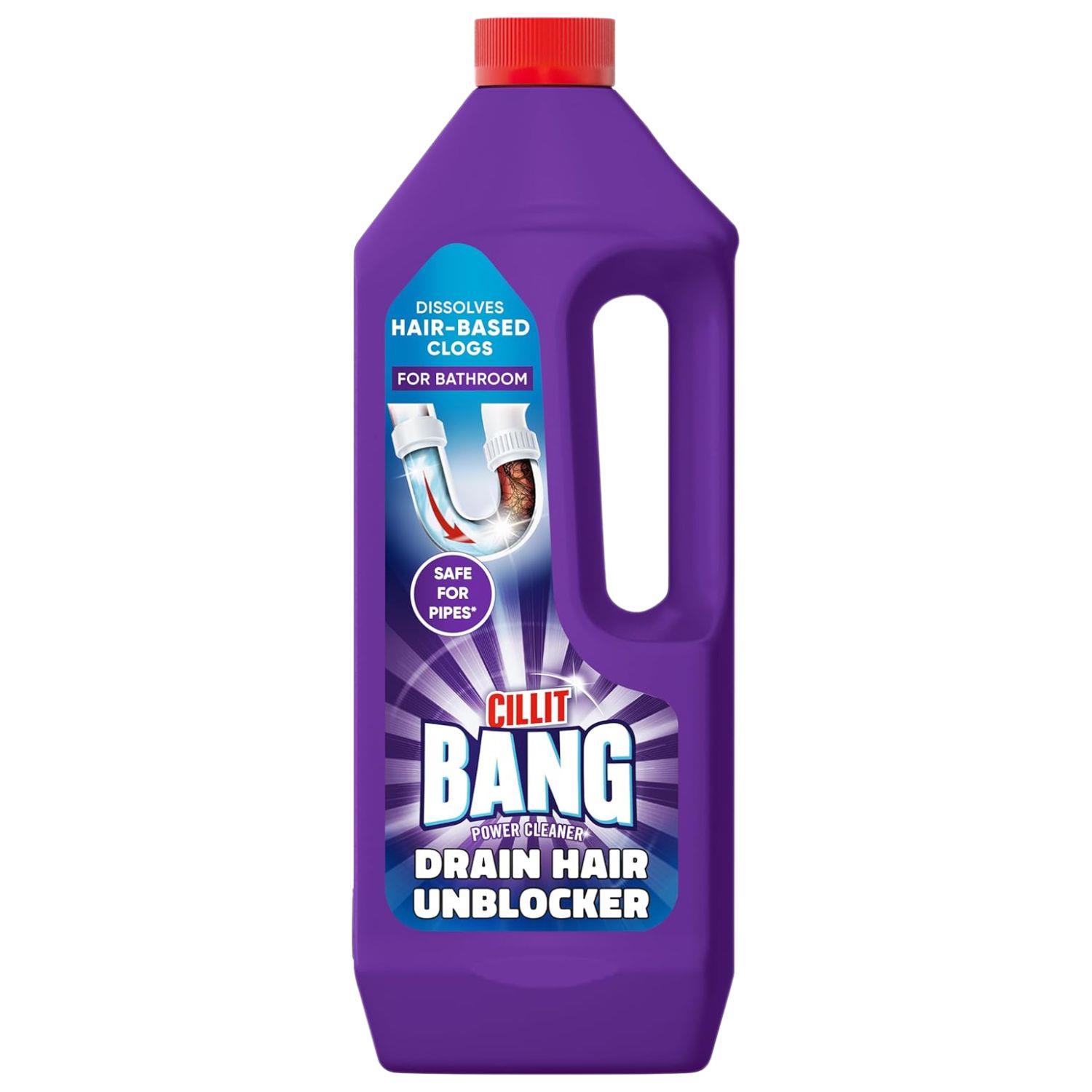 Cillit Bang Power Cleaner Drain Hair Unblocker Bathroom Showers Sinks Safe Pipes - Picture 6 of 8