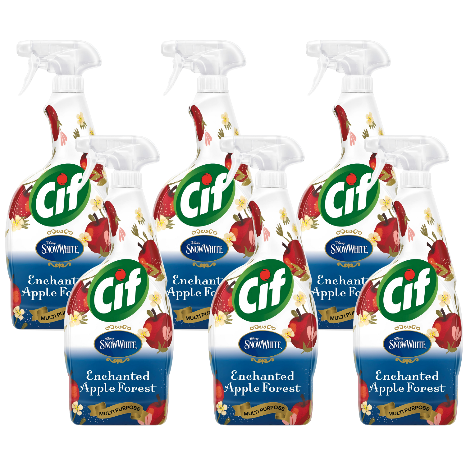 Cif Enchanted Apple Forest Kitchen Bathroom Surfaces Cleaning Spray 750ml - Bild 8 von 8