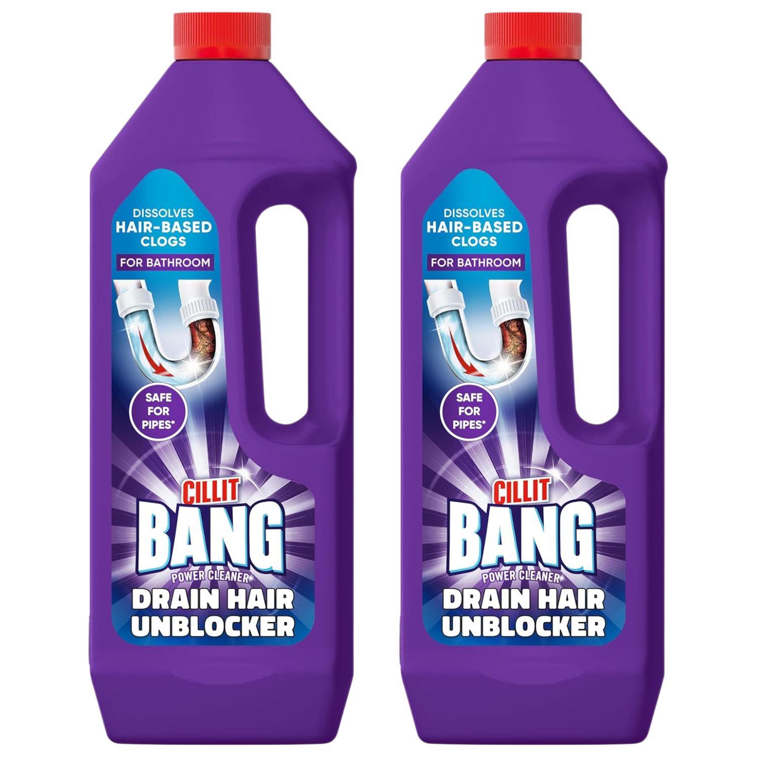 Cillit Bang Power Cleaner Drain Hair Unblocker Bathroom Showers Sinks Safe Pipes - Picture 7 of 8