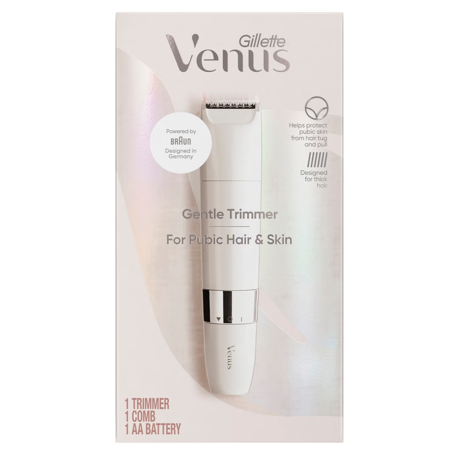Gillette Venus Scham Gesichtshaar- & Hautpflege glatt leuchtender Rasierer Rotationstrimmer - Bild 13 von 13