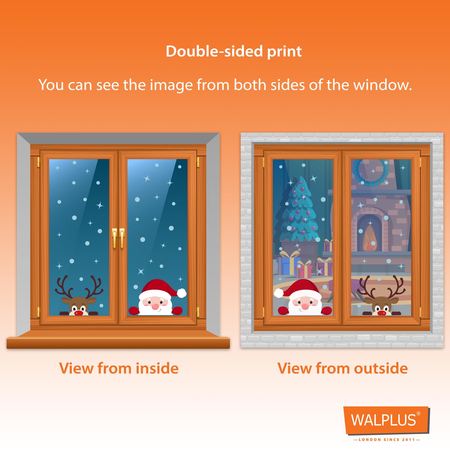 Christmas Removable Reusable Window Cling Art Decal Glass Sticker Stick on Art - Picture 52 of 60