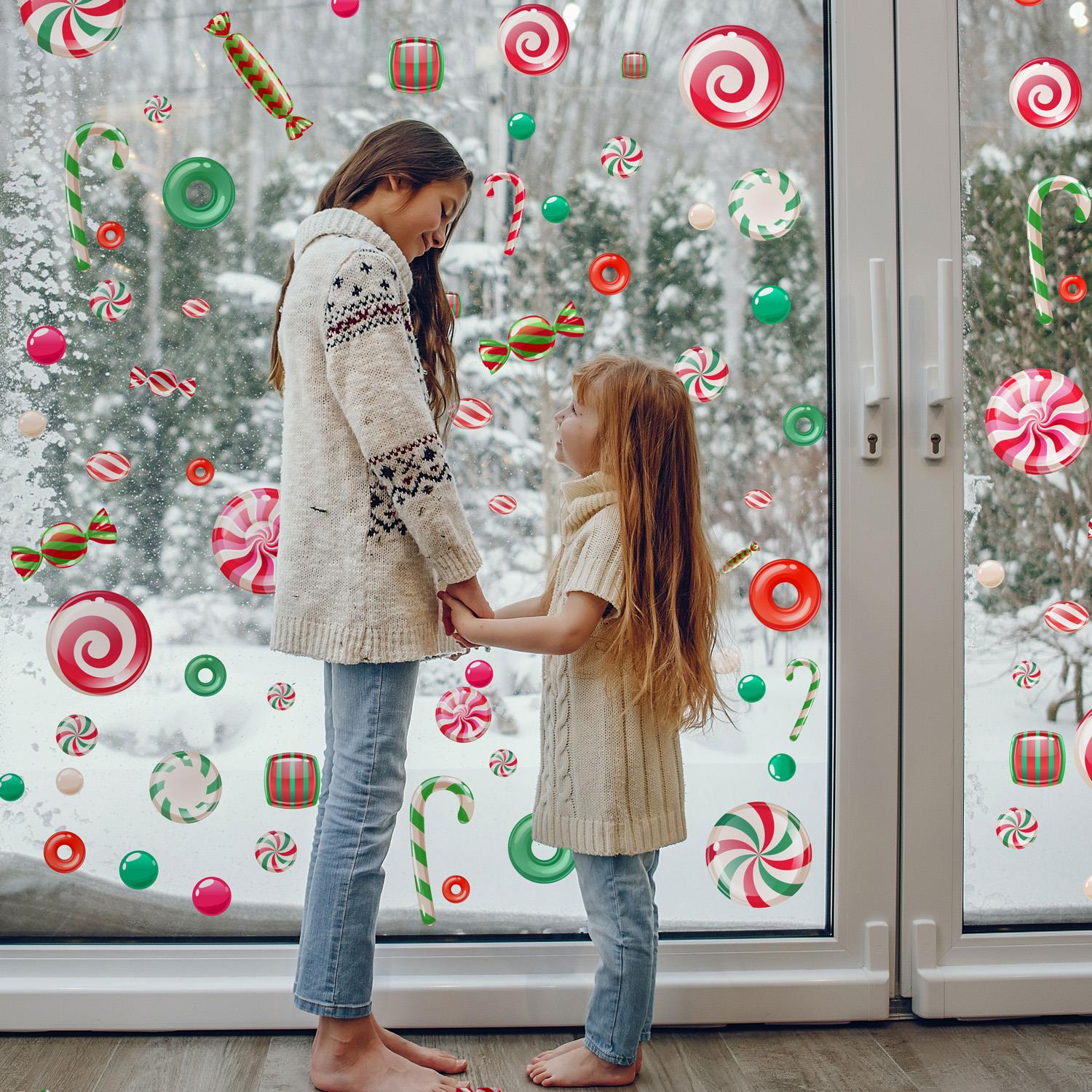 Christmas Removable Reusable Window Cling Art Decal Glass Sticker Stick on Art - Picture 27 of 60