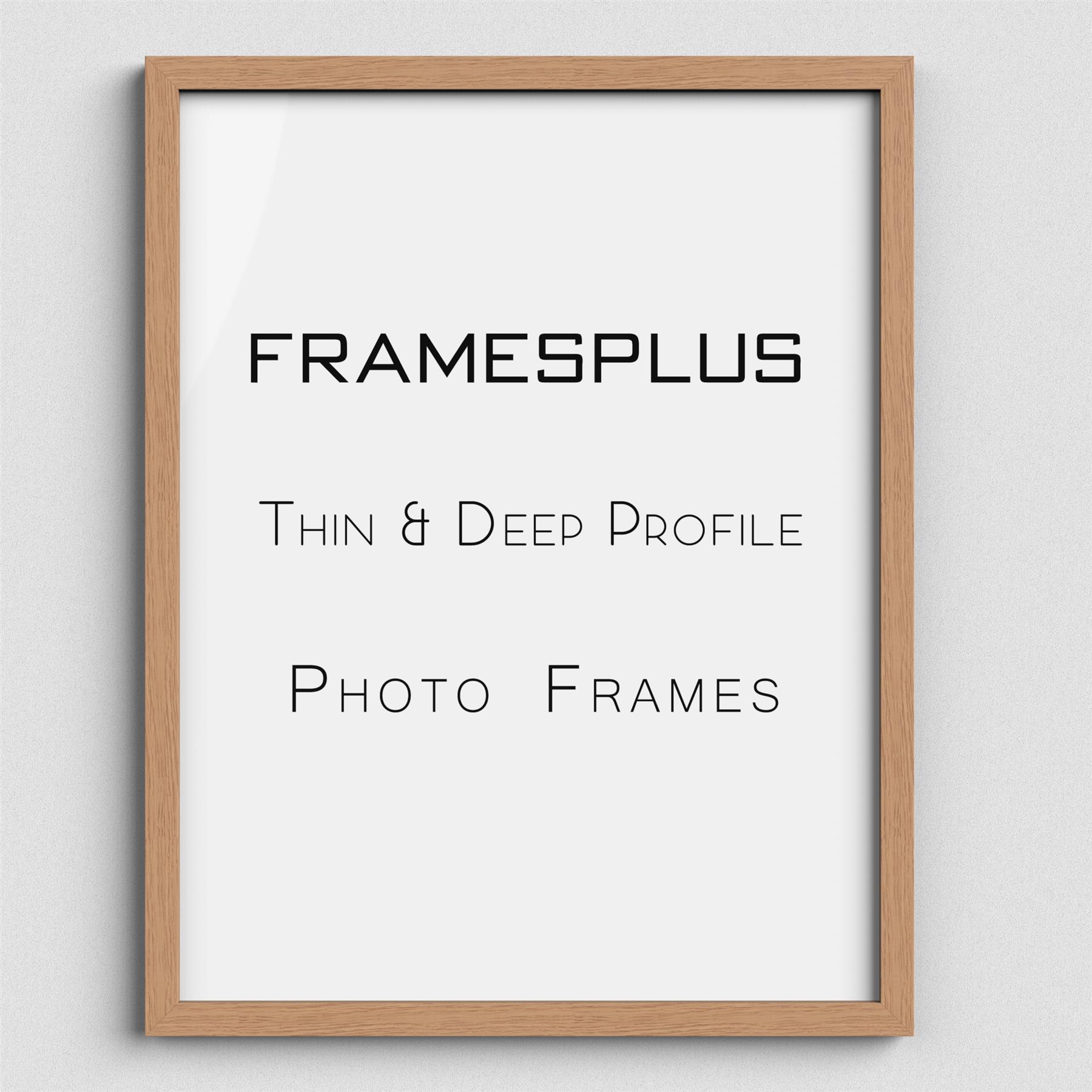 Sleek Picture Photo Poster frame Thin Deep Frames Black White Oak A1 A2 A3 A4 - Picture 3 of 4