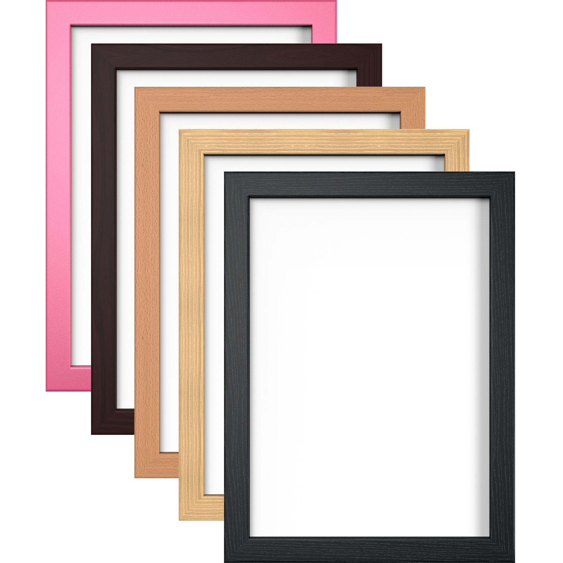 PHOTO PICTURE POSTER FRAME LARGE SQUARE SIZES BLACK BEECH PINE PINK
