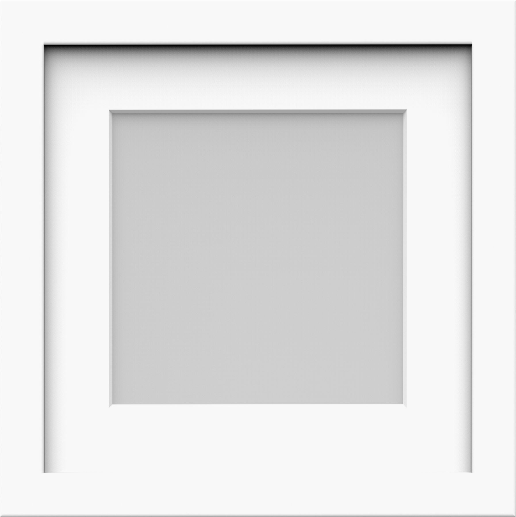 Box Picture Photo Frame with Mount Wood effect Black White Oak Square